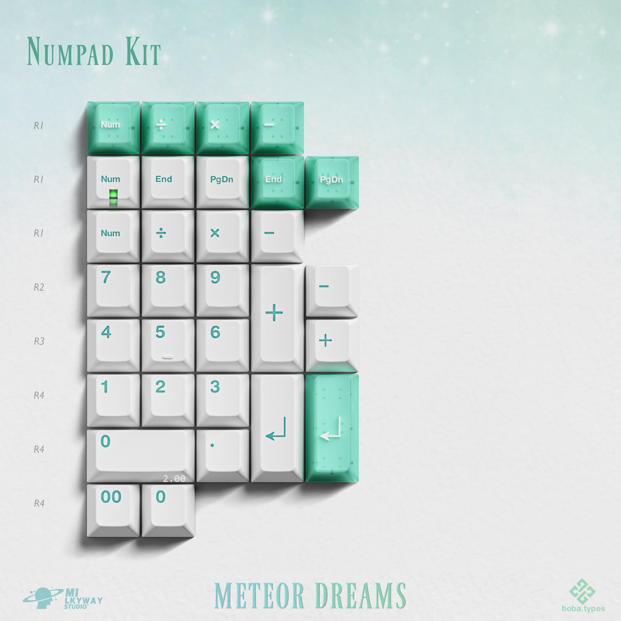 MW Meteor Dreams - ABS Double-Shot Keycap Set - MonacoKeys