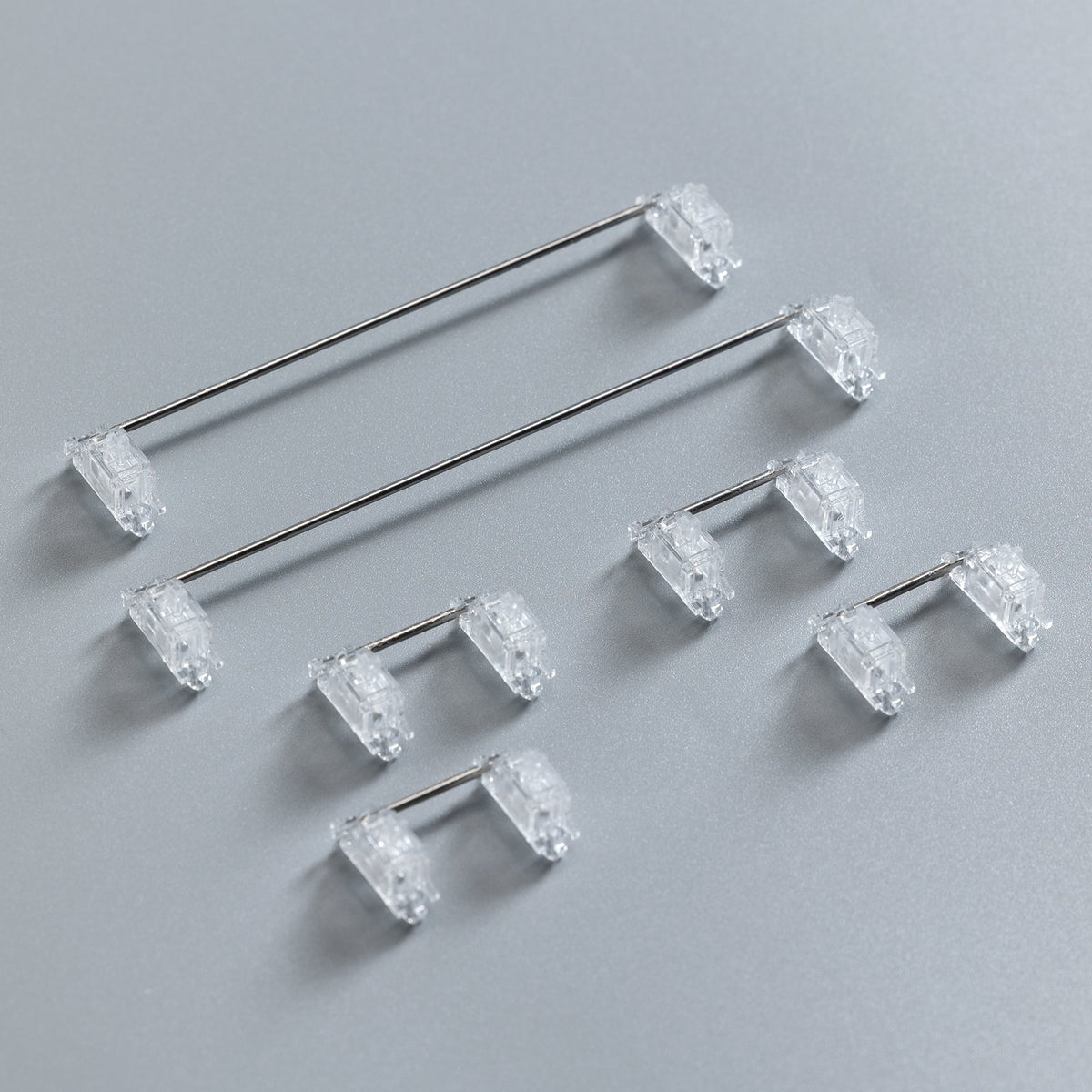 ConSi Studio V3 PCB-Mounted Stabilizers: 80%-Set mit 6,25u, 7u und vier 2u-Stabilizern, transparente Housings