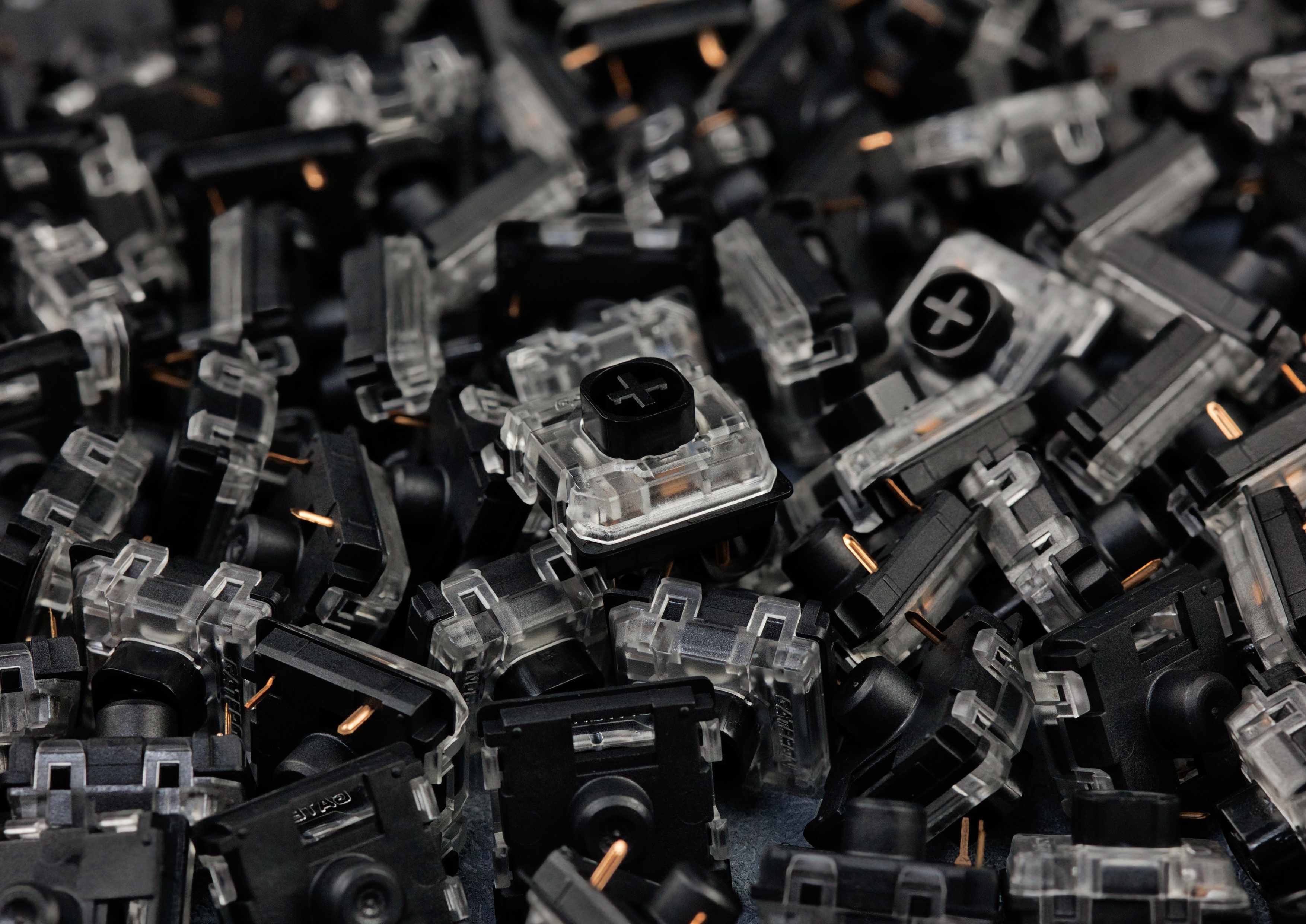 Gateron KS-33 Silent Black Silent Linear Low Profile Switches (10 Stück) - MonacoKeys