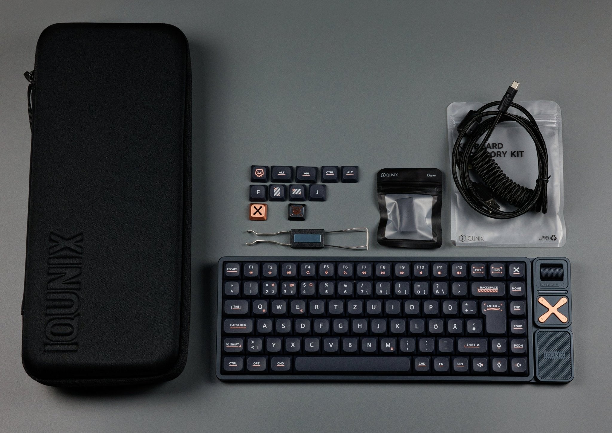 IQUNIX Magi75 - 75% Aluminium Low Profile Wireless Mechanical Keyboard - MonacoKeys