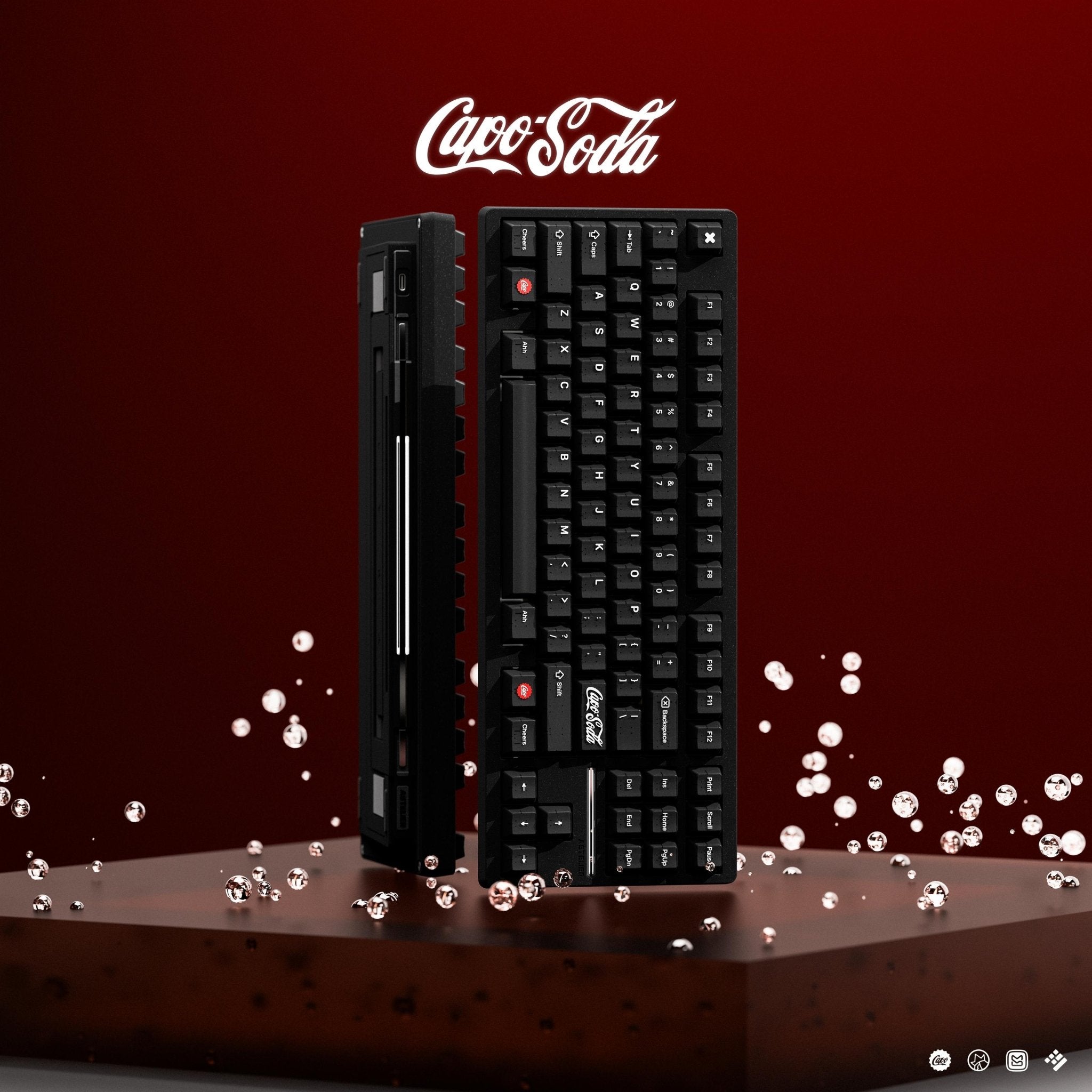 KAP Capo Soda - Cherry Profile ABS+PBT Double - Shot Keycap Set - MonacoKeys