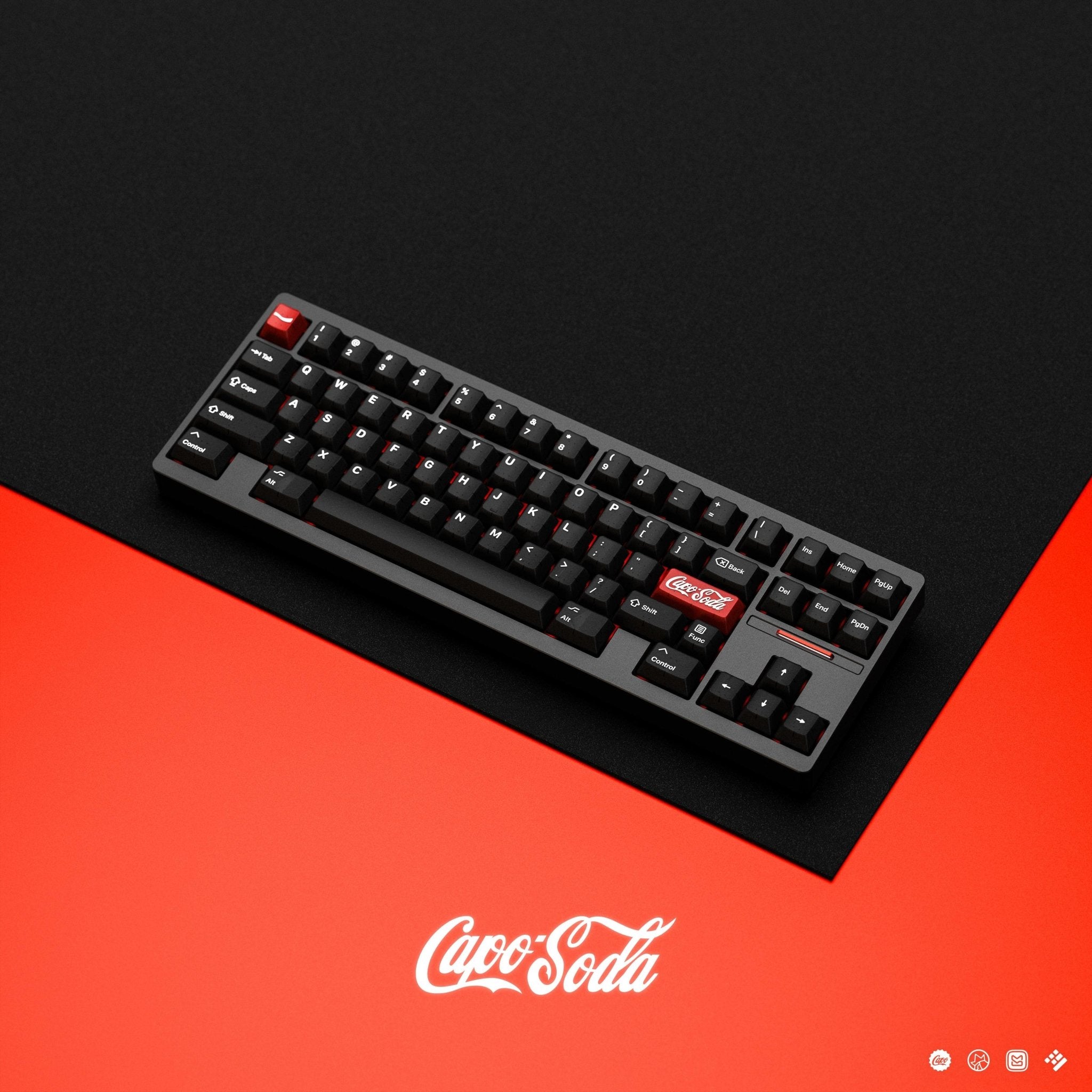 KAP Capo Soda - Cherry Profile ABS+PBT Double-Shot Keycap Set - MonacoKeys