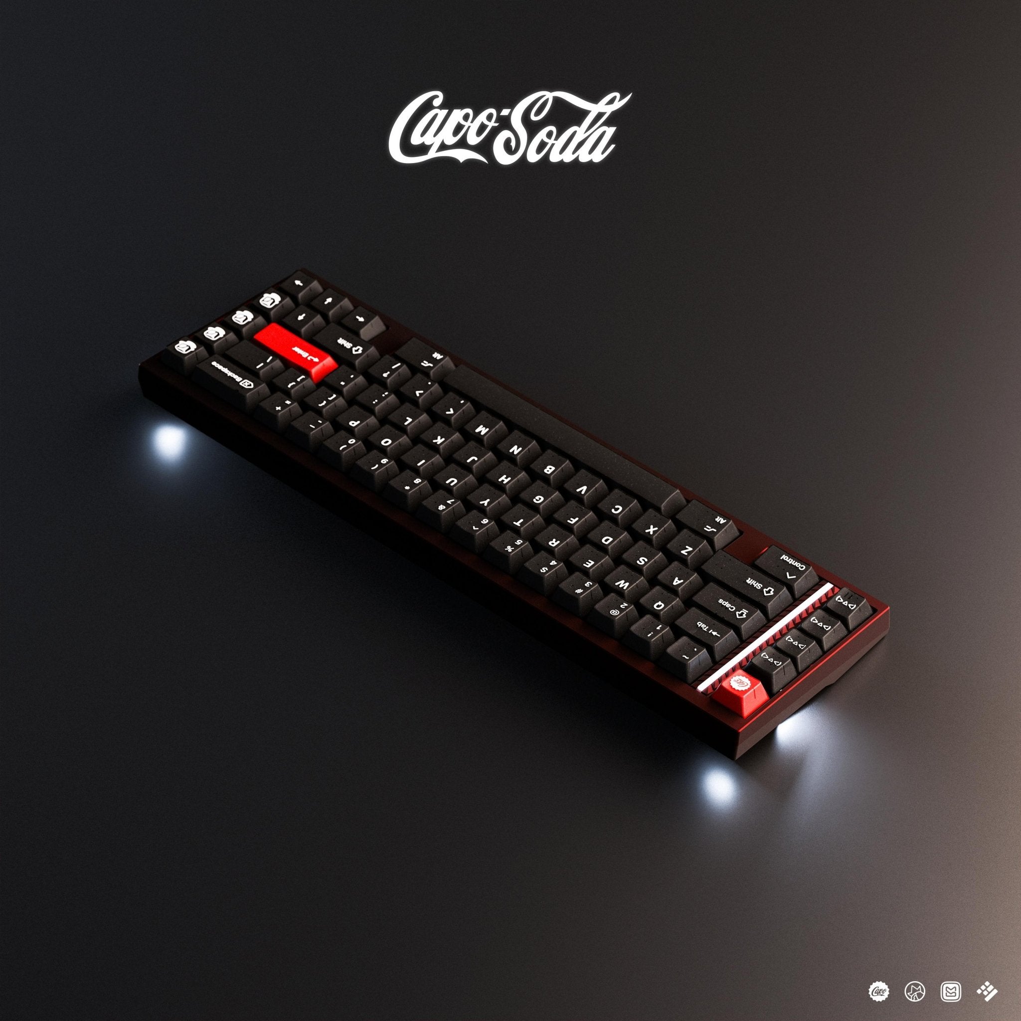 KAP Capo Soda - Cherry Profile ABS+PBT Double-Shot Keycap Set - MonacoKeys