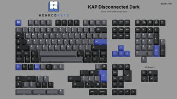 KAP Disconnected Dark PBT Keycap Set - MonacoKeys