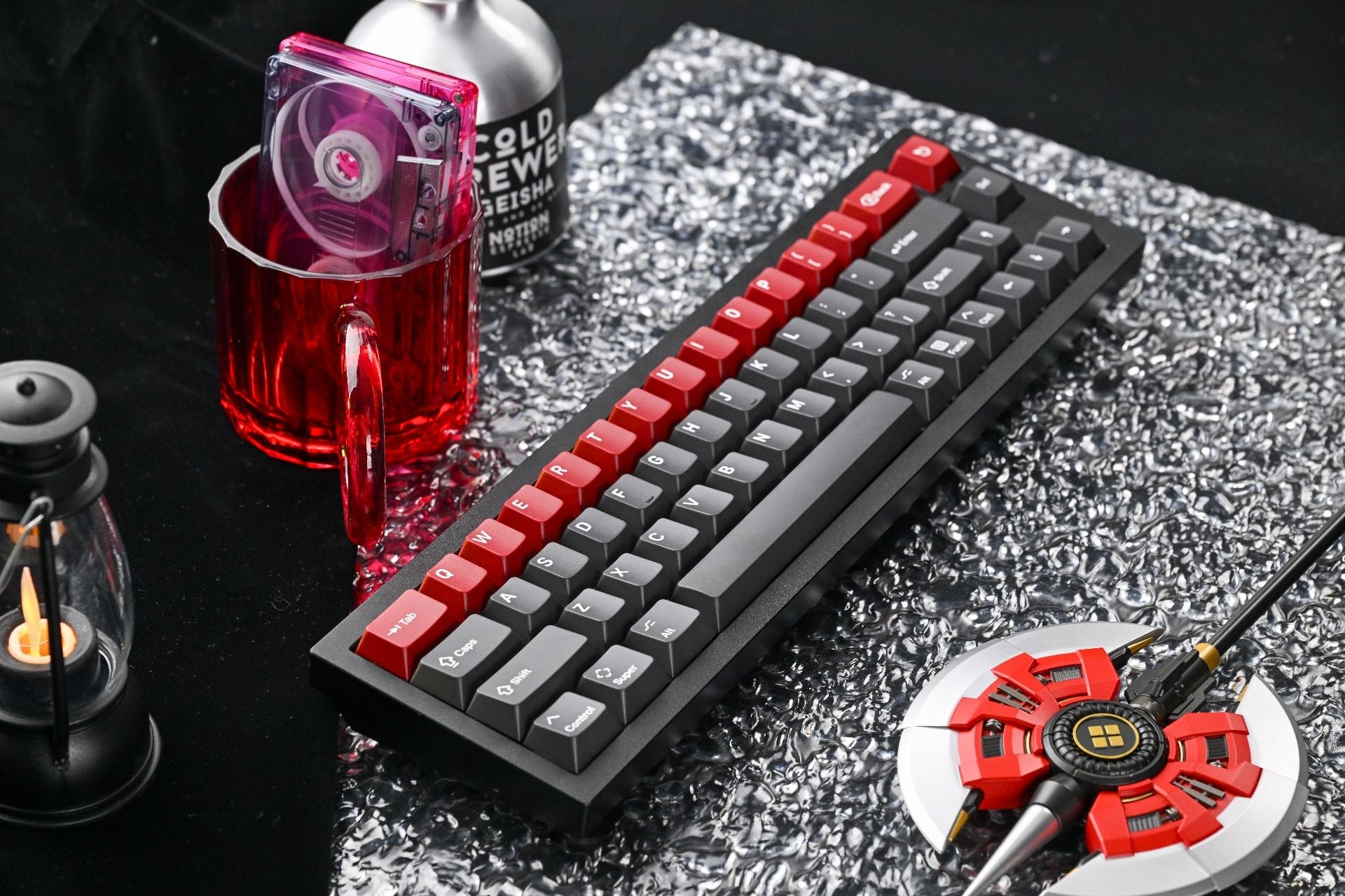 KAP Grey Alert - Cherry Profile PBT Double-Shot Keycap Set - MonacoKeys