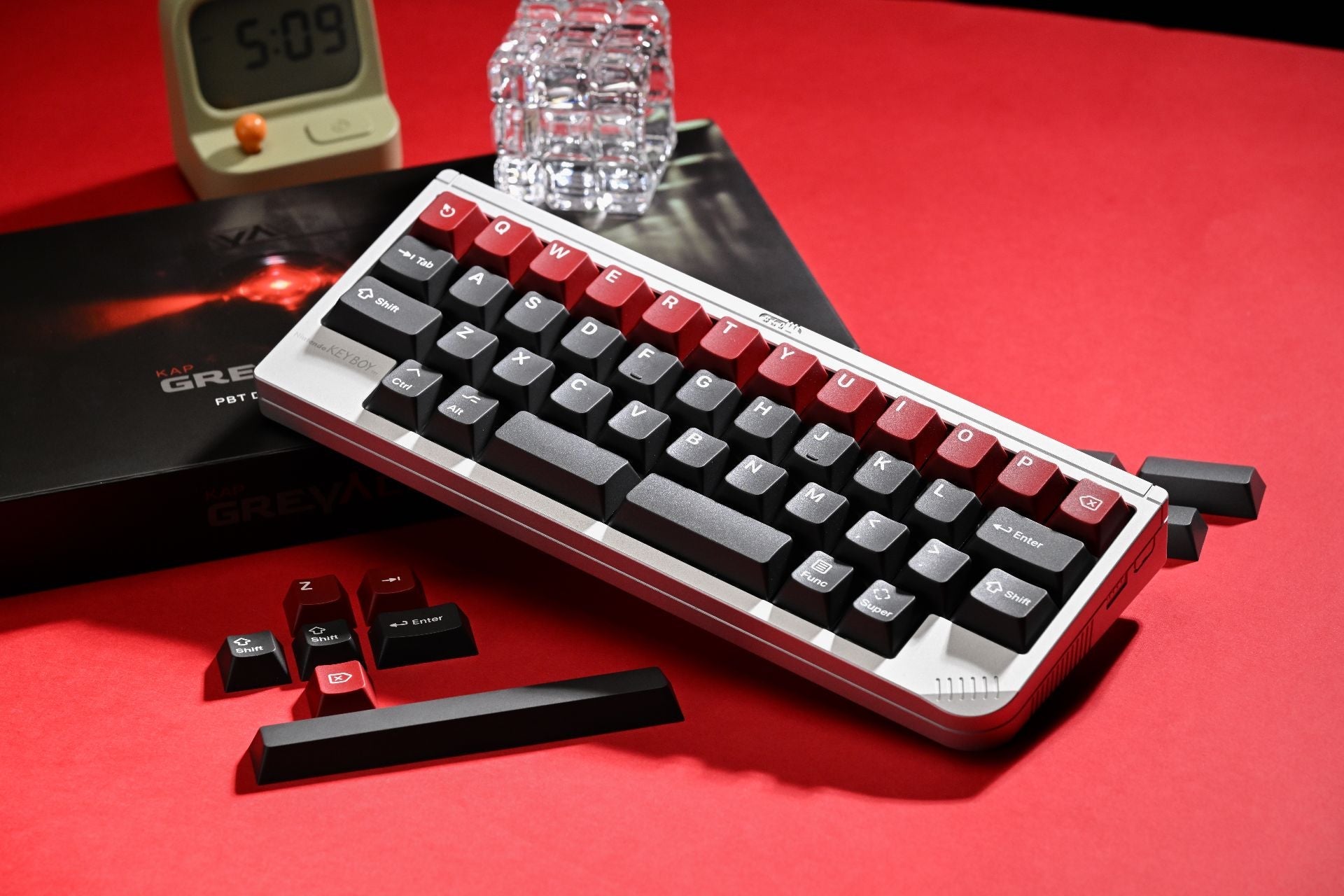 KAP Grey Alert - Cherry Profile PBT Double-Shot Keycap Set - MonacoKeys