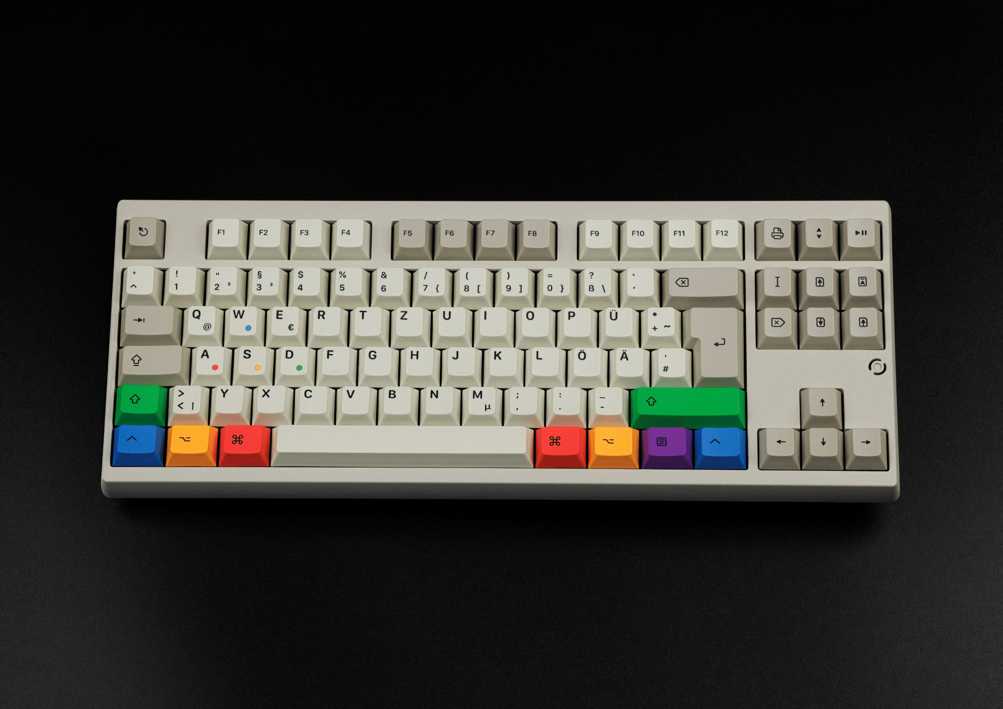 KAP Retro Lights R2 Double-Shot PBT Keycap Set - MonacoKeys