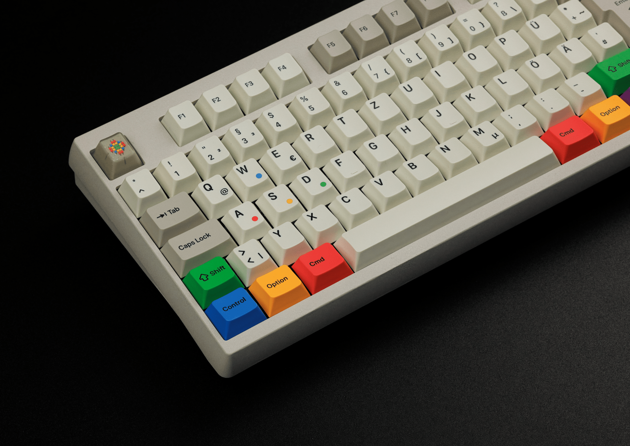 KAP Retro Lights R2 Double-Shot PBT Keycap Set - MonacoKeys