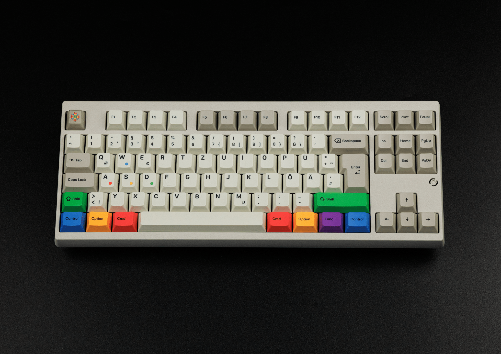KAP Retro Lights R2 Double-Shot PBT Keycap Set - MonacoKeys