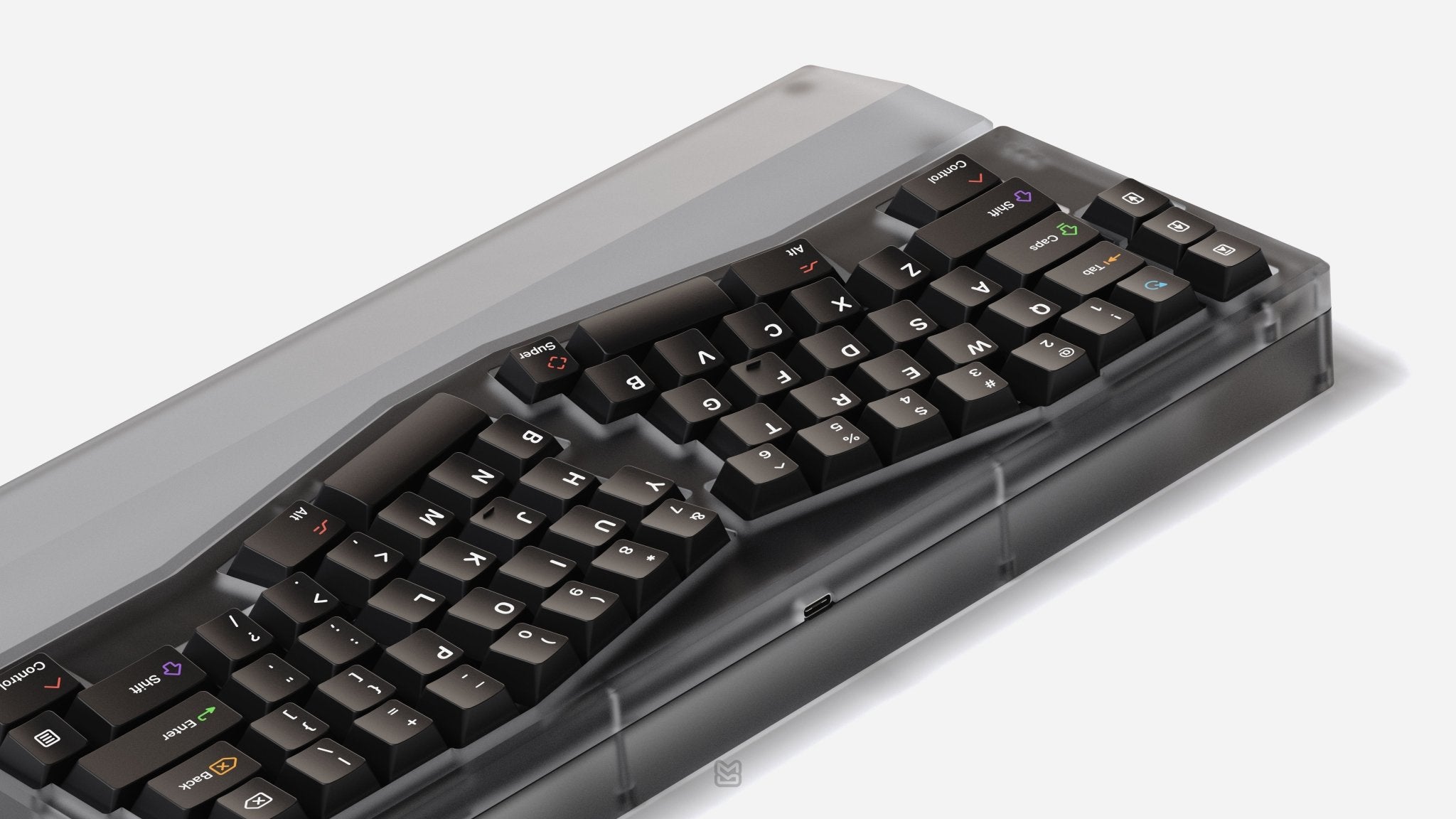 KAP WoB White on Black Double-Shot PBT Keycap Set - MonacoKeys