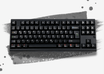 KAP WoB White on Black Double-Shot PBT Keycap Set - MonacoKeys