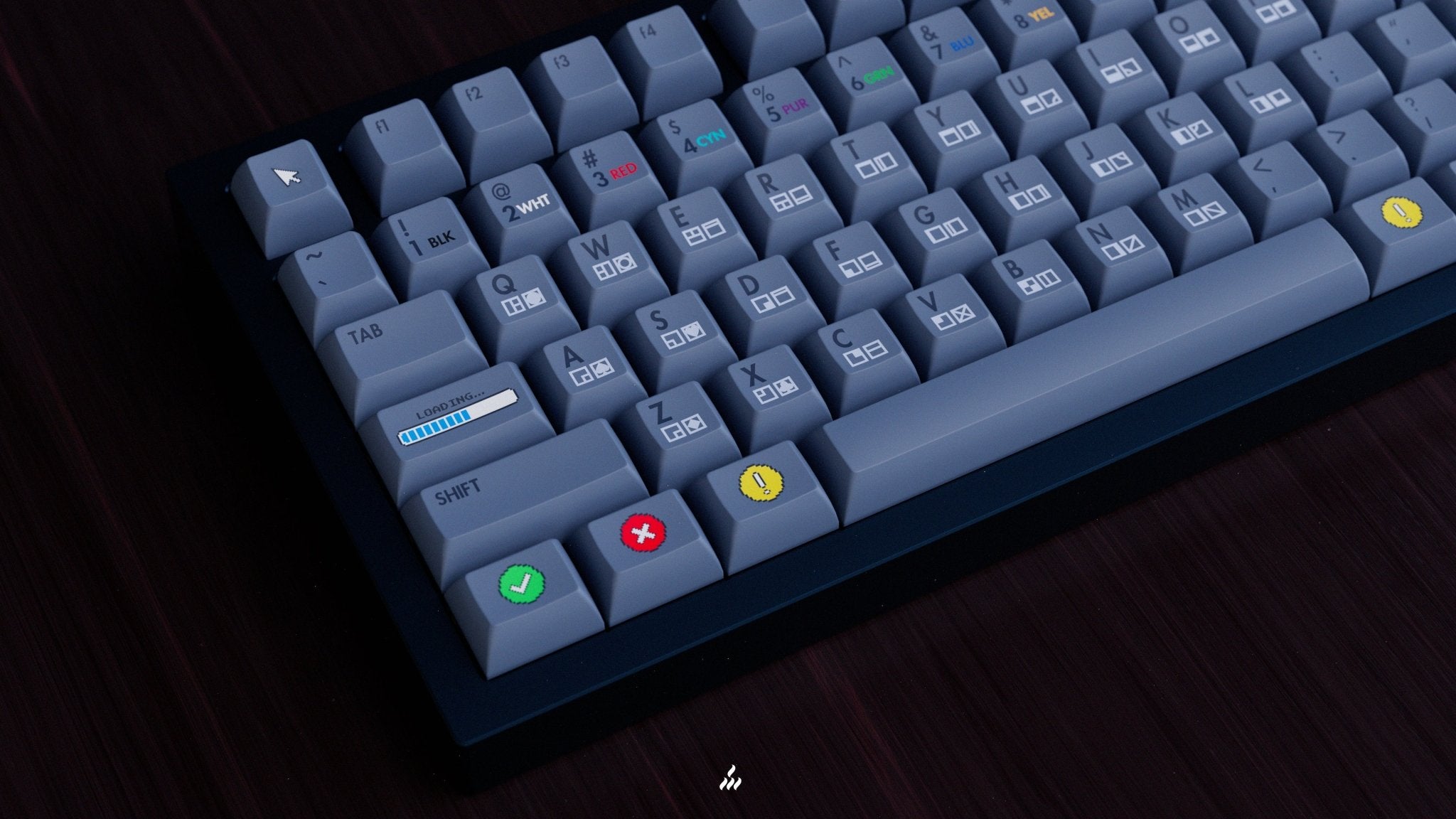 KAT Retrobytes - PBT Dye-Sub Keycap Set - MonacoKeys
