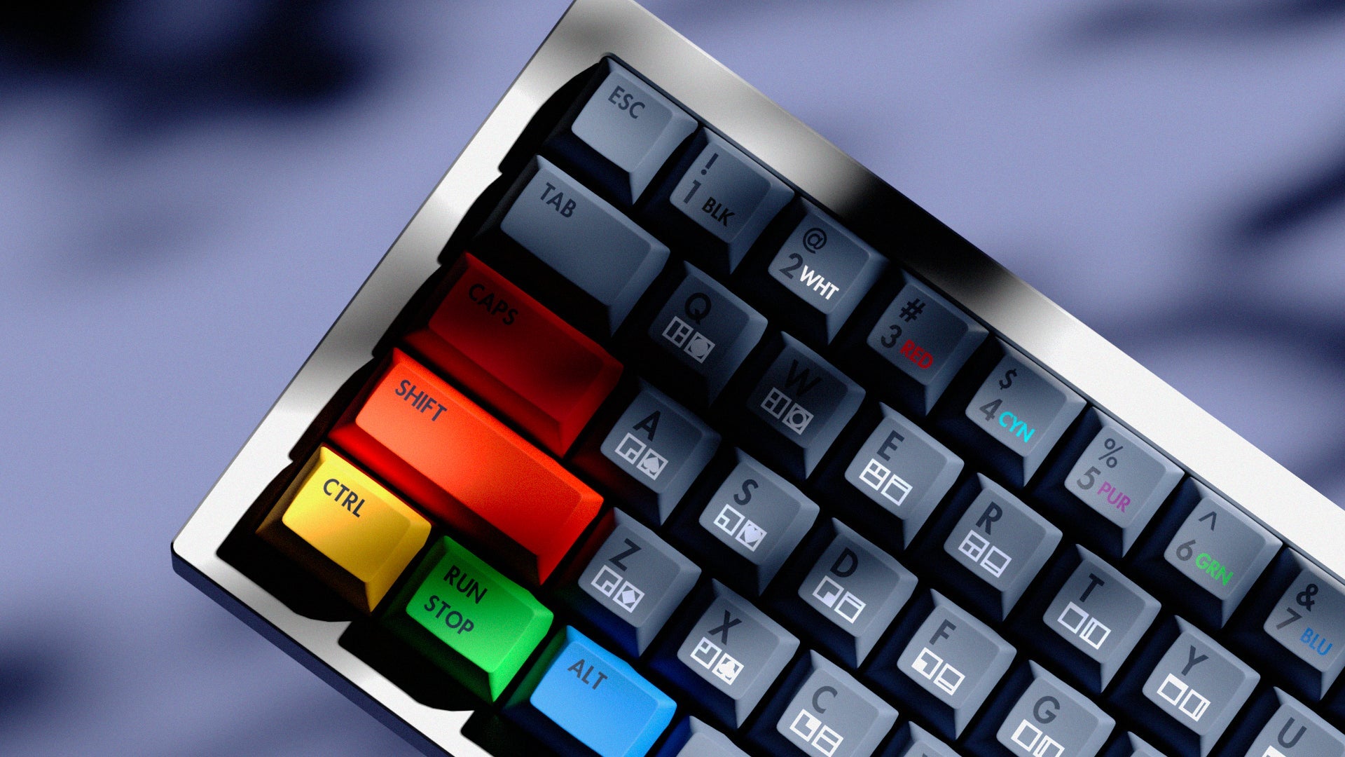 KAT Retrobytes - PBT Dye-Sub Keycap Set - MonacoKeys