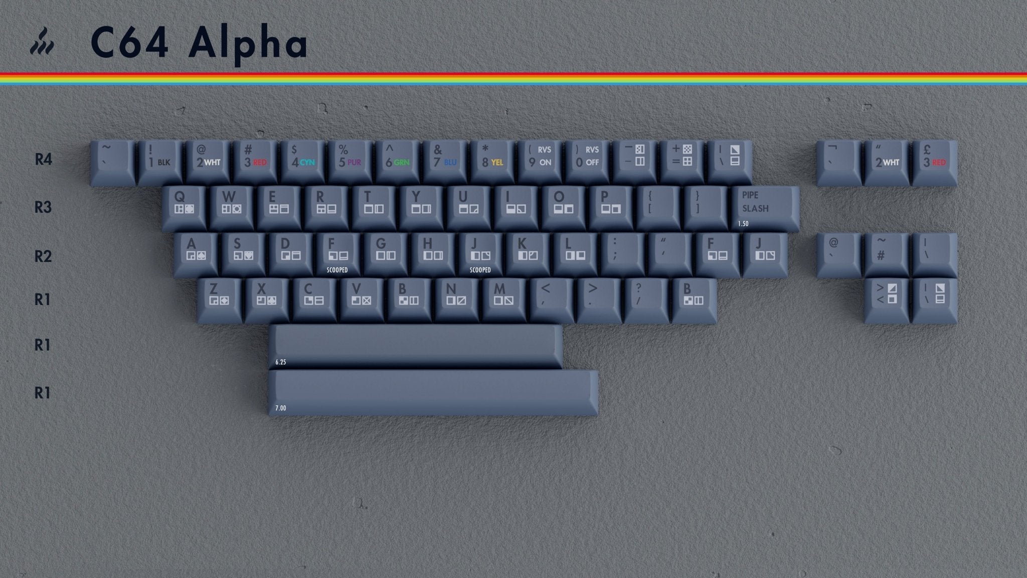 KAT Retrobytes - PBT Dye-Sub Keycap Set - MonacoKeys