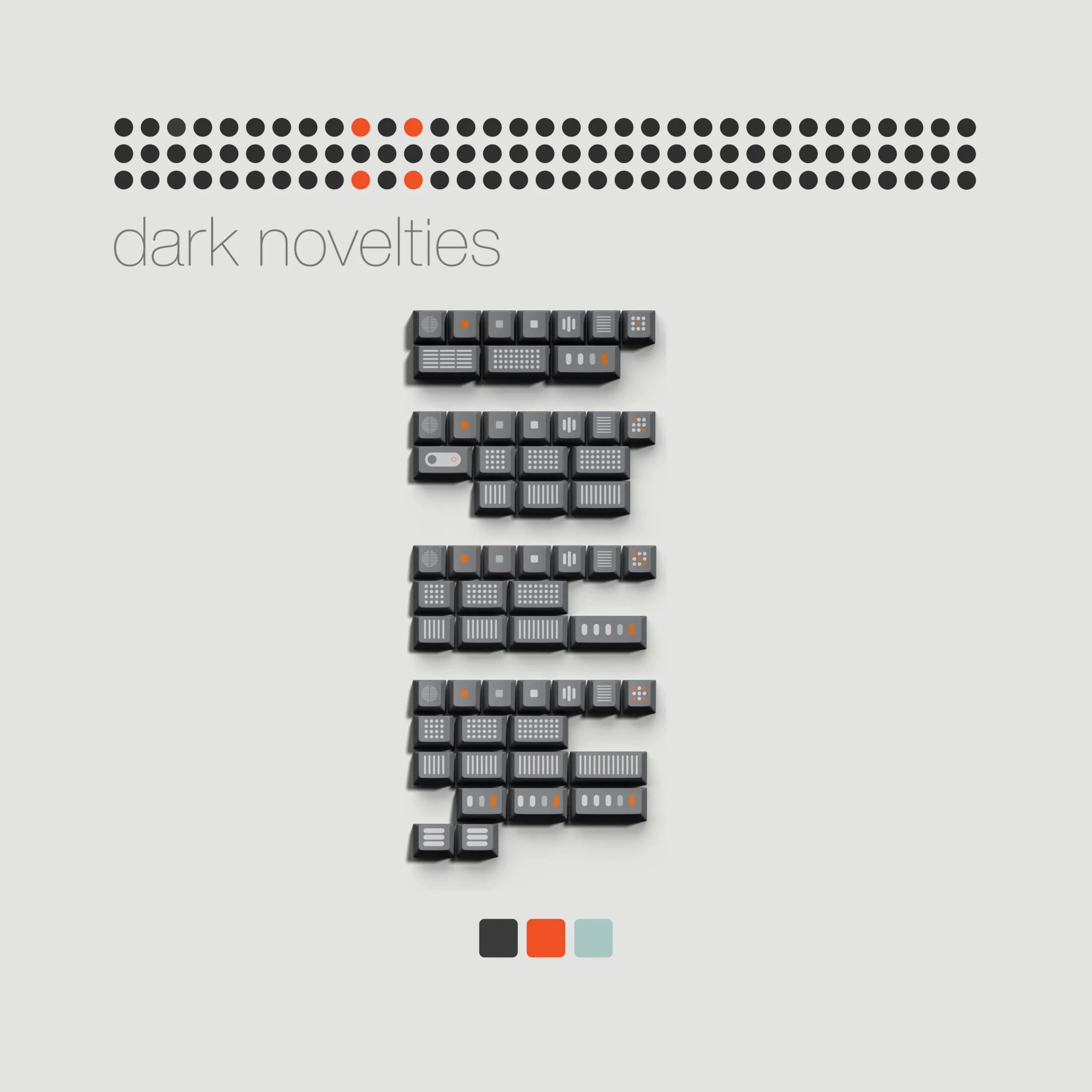 KCH Abstract Minimal - Cherry Profile PBT Dye-Sub Keycap Set - MonacoKeys