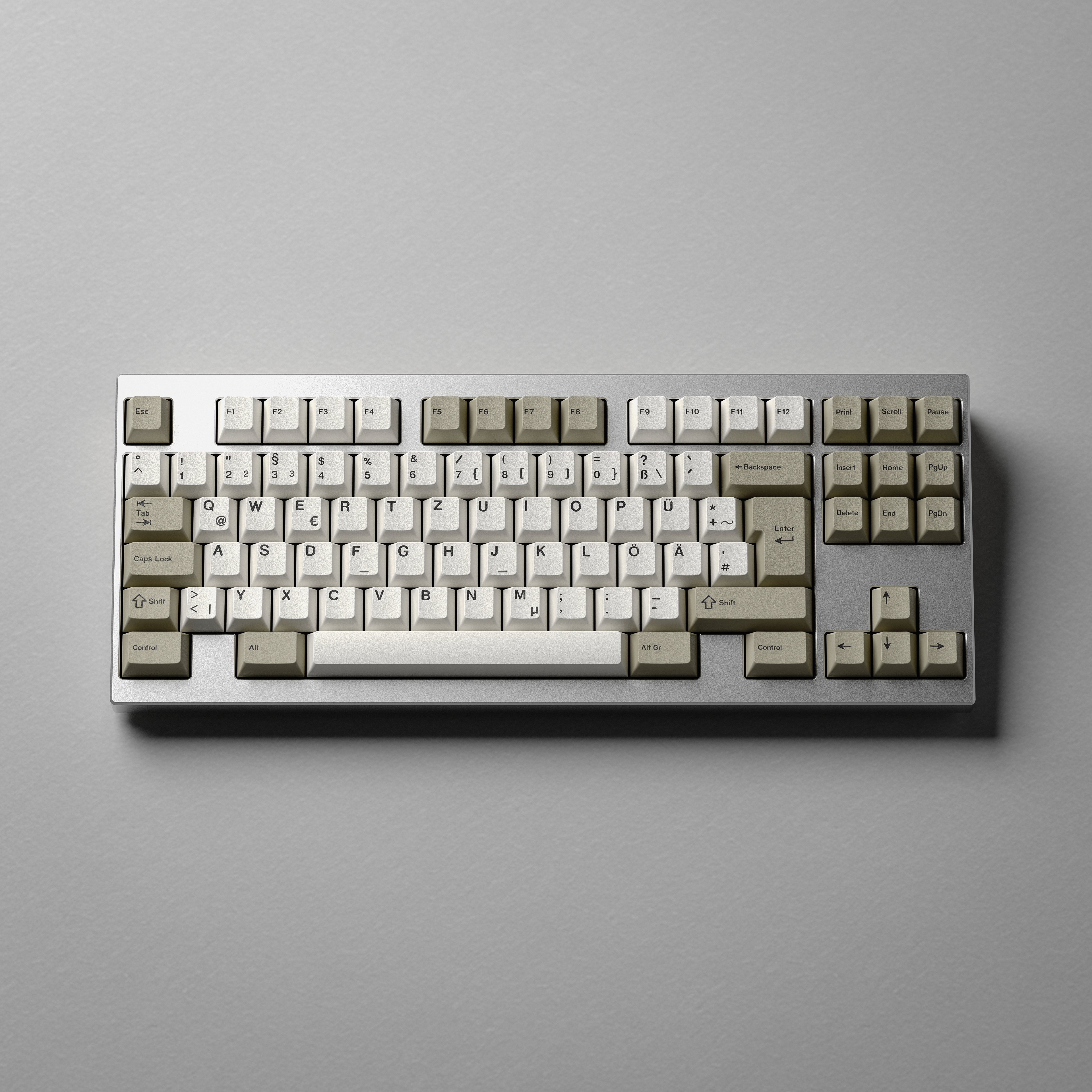KKB Classic Beige - Retro ABS Double-Shot Keycap Set