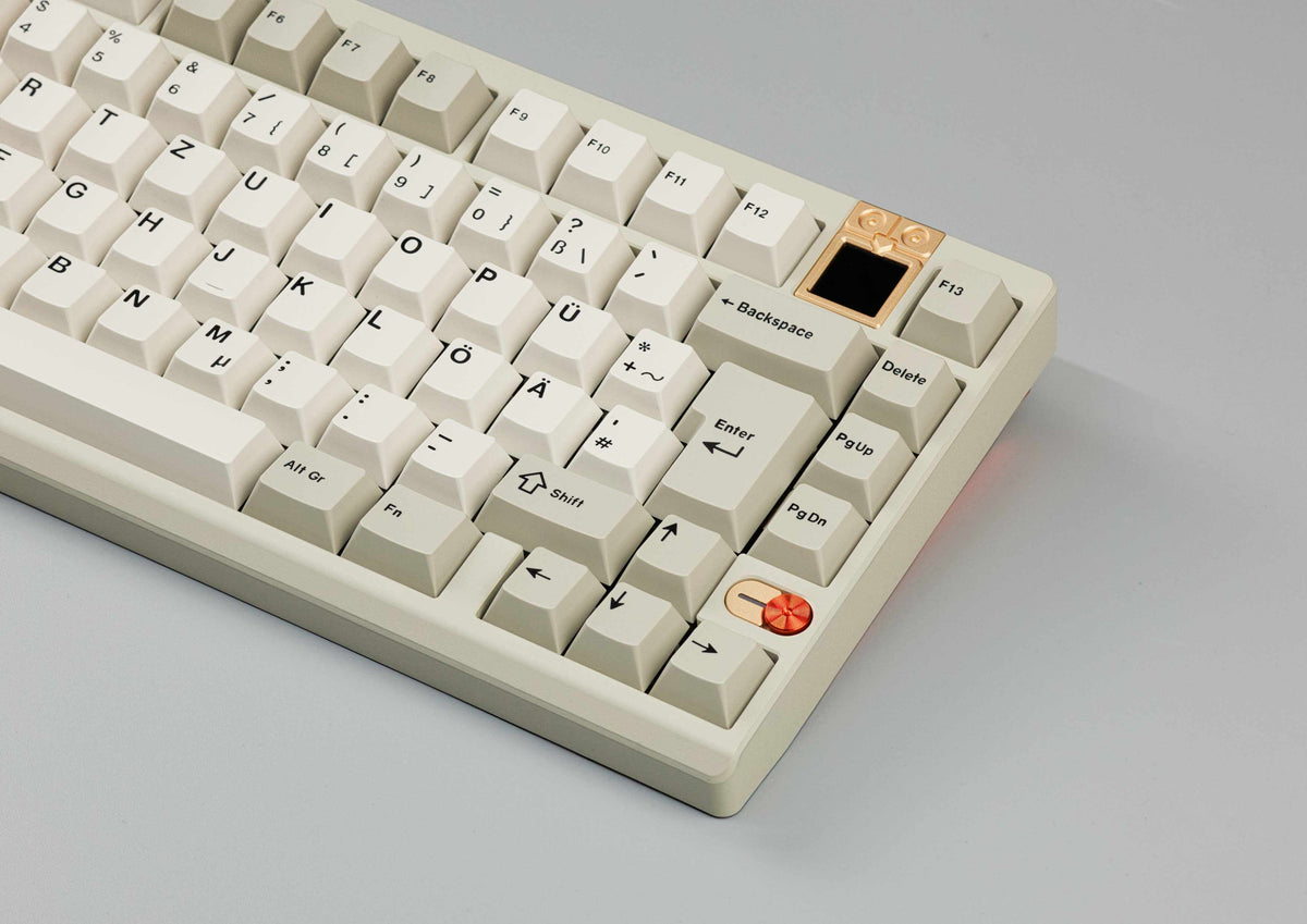 KKB Classic Beige - Retro ABS Double-Shot Keycap Set - MonacoKeys