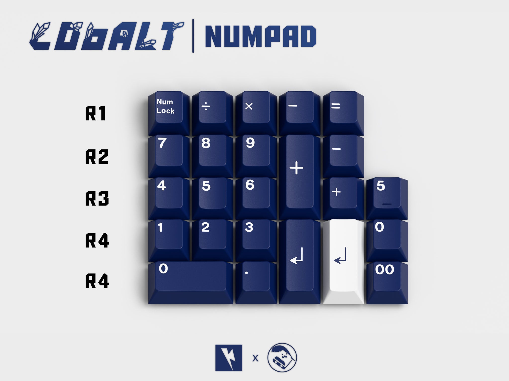 KKB Cobalt — Cherry Profile ABS Double-Shot Keycap Set
