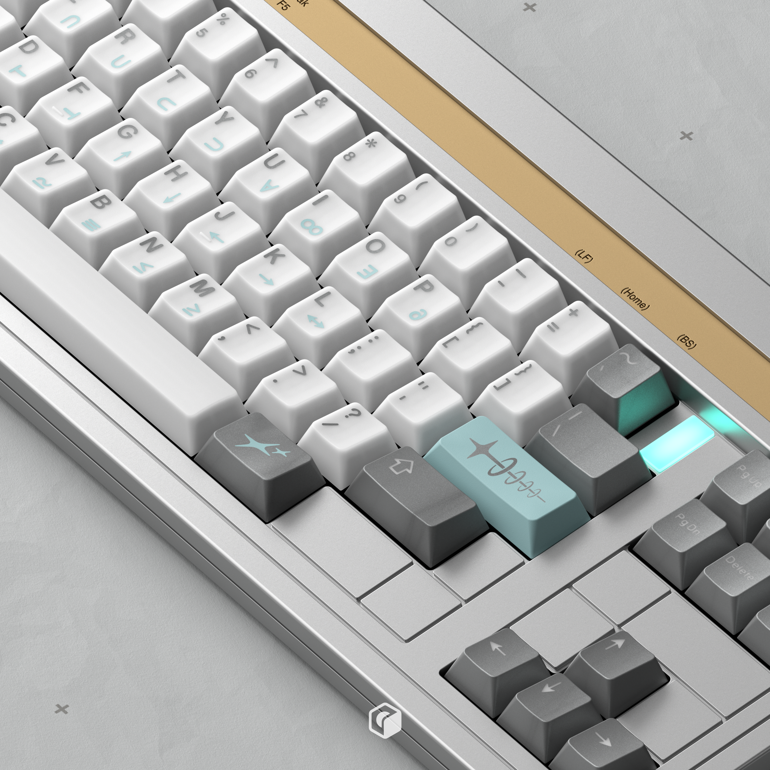 KKB Cross Impact - Cherry Profile ABS Triple-Shot Keycap Set