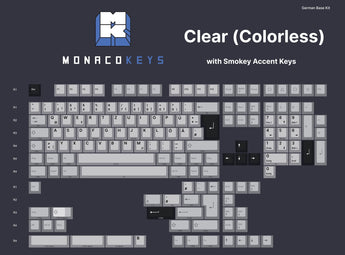 MK Clear Transparent ABS Cherry Profile Keycap Set - MonacoKeys