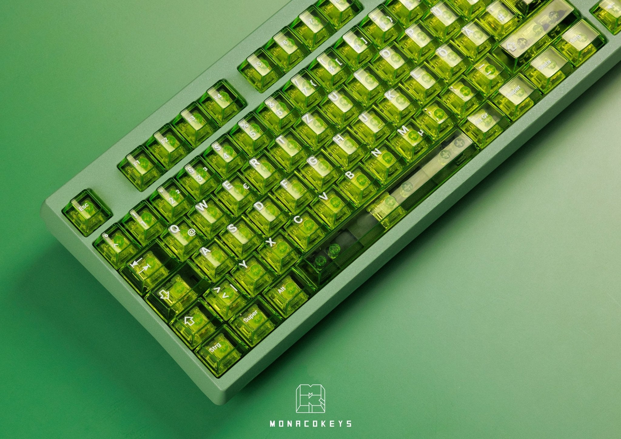 MK Clear Transparent ABS Cherry Profile Keycap Set - MonacoKeys