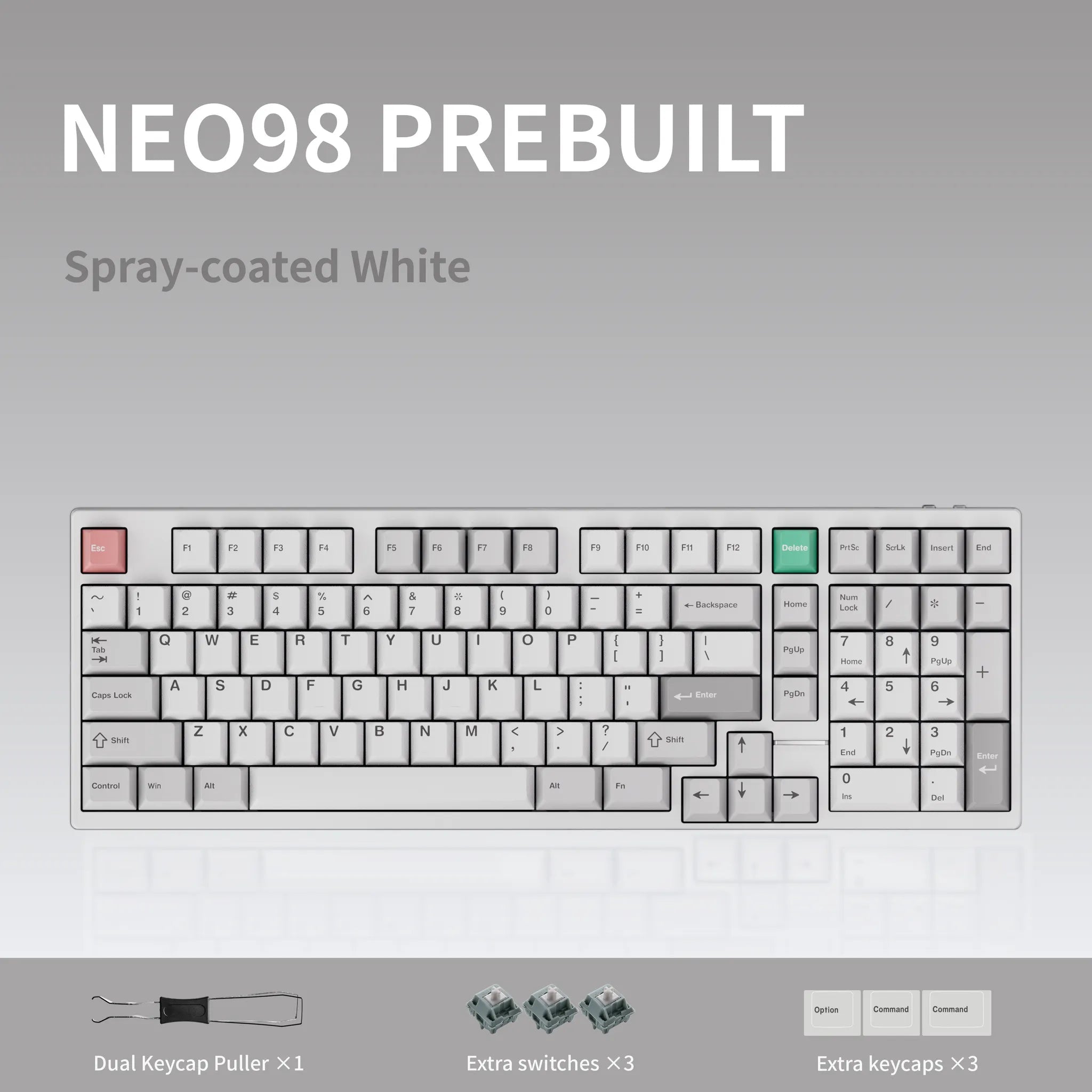 Neo98 Prebuilt - 98% Mechanical Aluminium Keyboard Kit - MonacoKeys