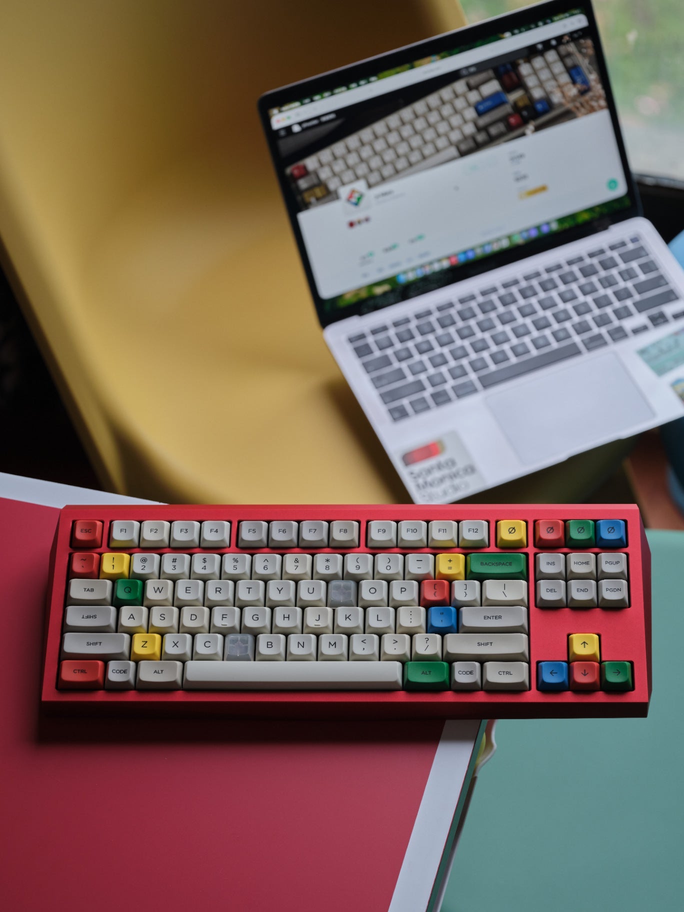 PBS Retro S.M AG PBT Dye-Sub Keycap Set - MonacoKeys