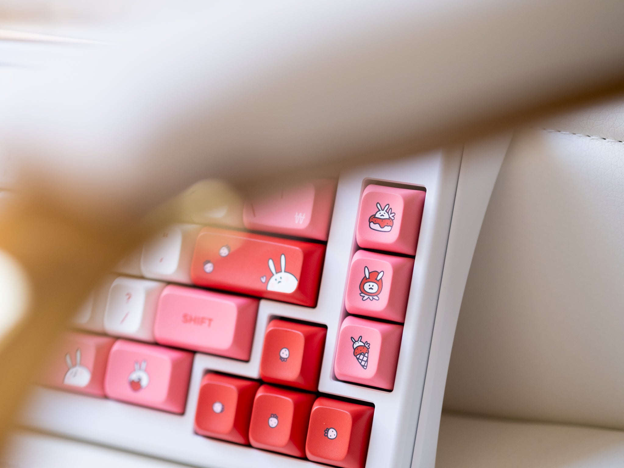 PBS Strawberry Milk PBT Dye-Sub Keycap Set - MonacoKeys
