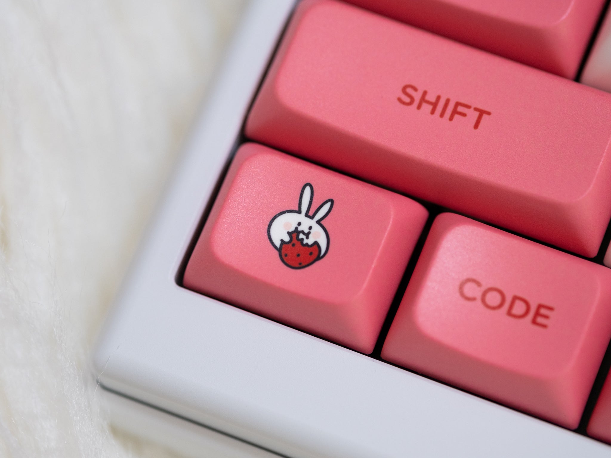 PBS Strawberry Milk PBT Dye-Sub Keycap Set - MonacoKeys