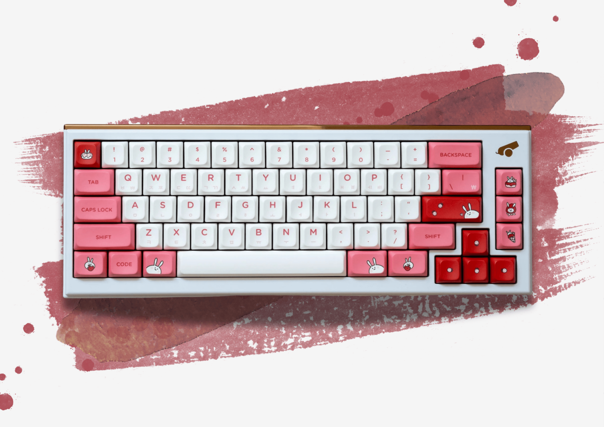 PBS Strawberry Milk PBT Dye-Sub Keycap Set - MonacoKeys