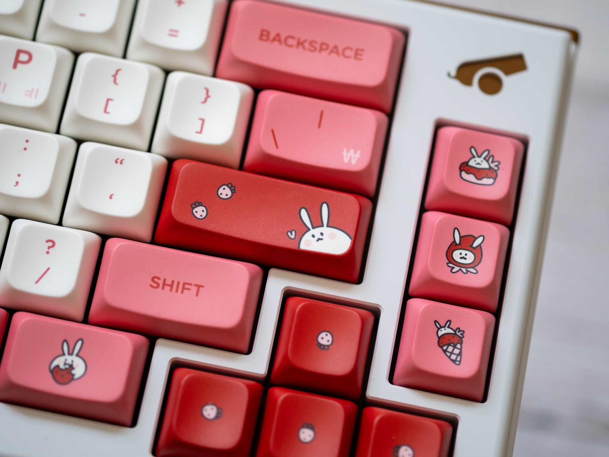 PBS Strawberry Milk PBT Dye-Sub Keycap Set - MonacoKeys