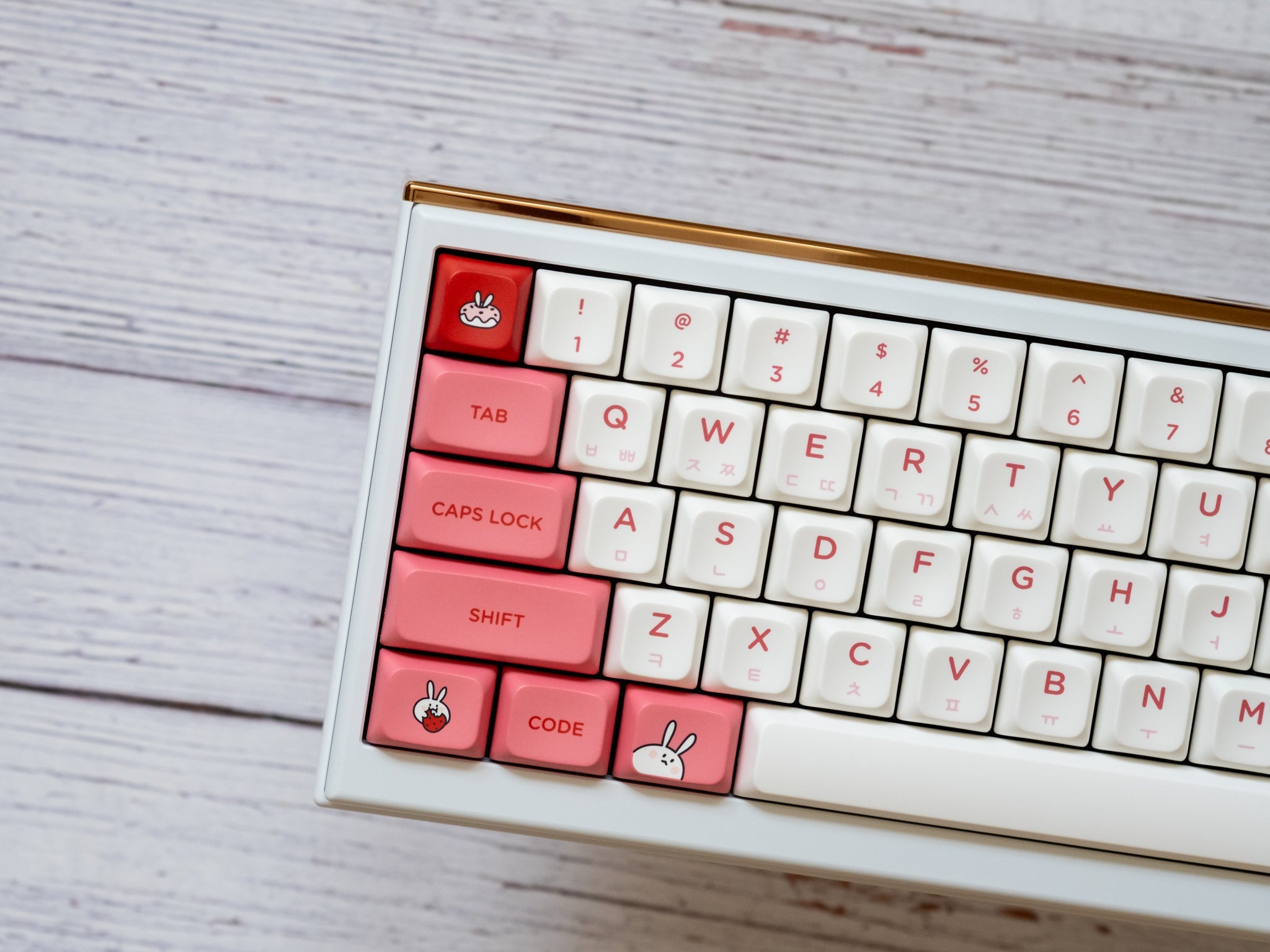 PBS Strawberry Milk PBT Dye-Sub Keycap Set - MonacoKeys