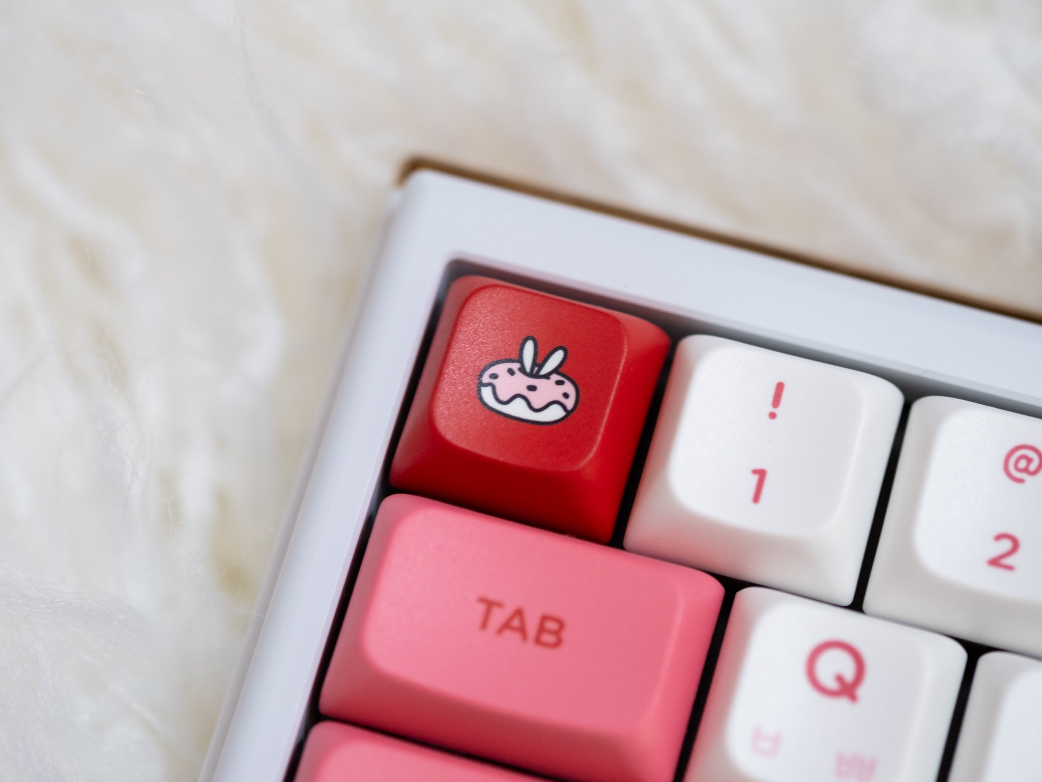 PBS Strawberry Milk PBT Dye-Sub Keycap Set - MonacoKeys