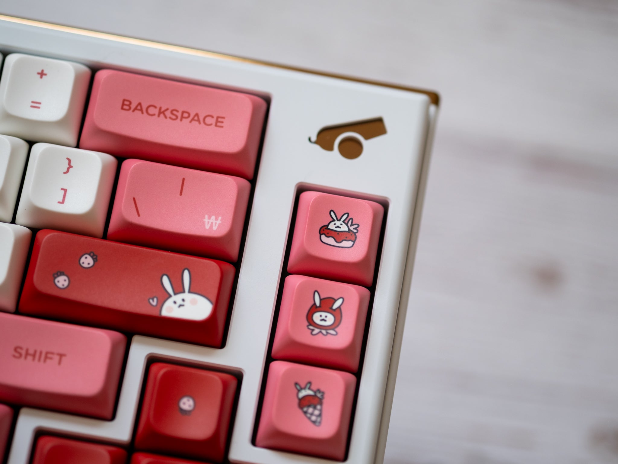 PBS Strawberry Milk PBT Dye-Sub Keycap Set - MonacoKeys