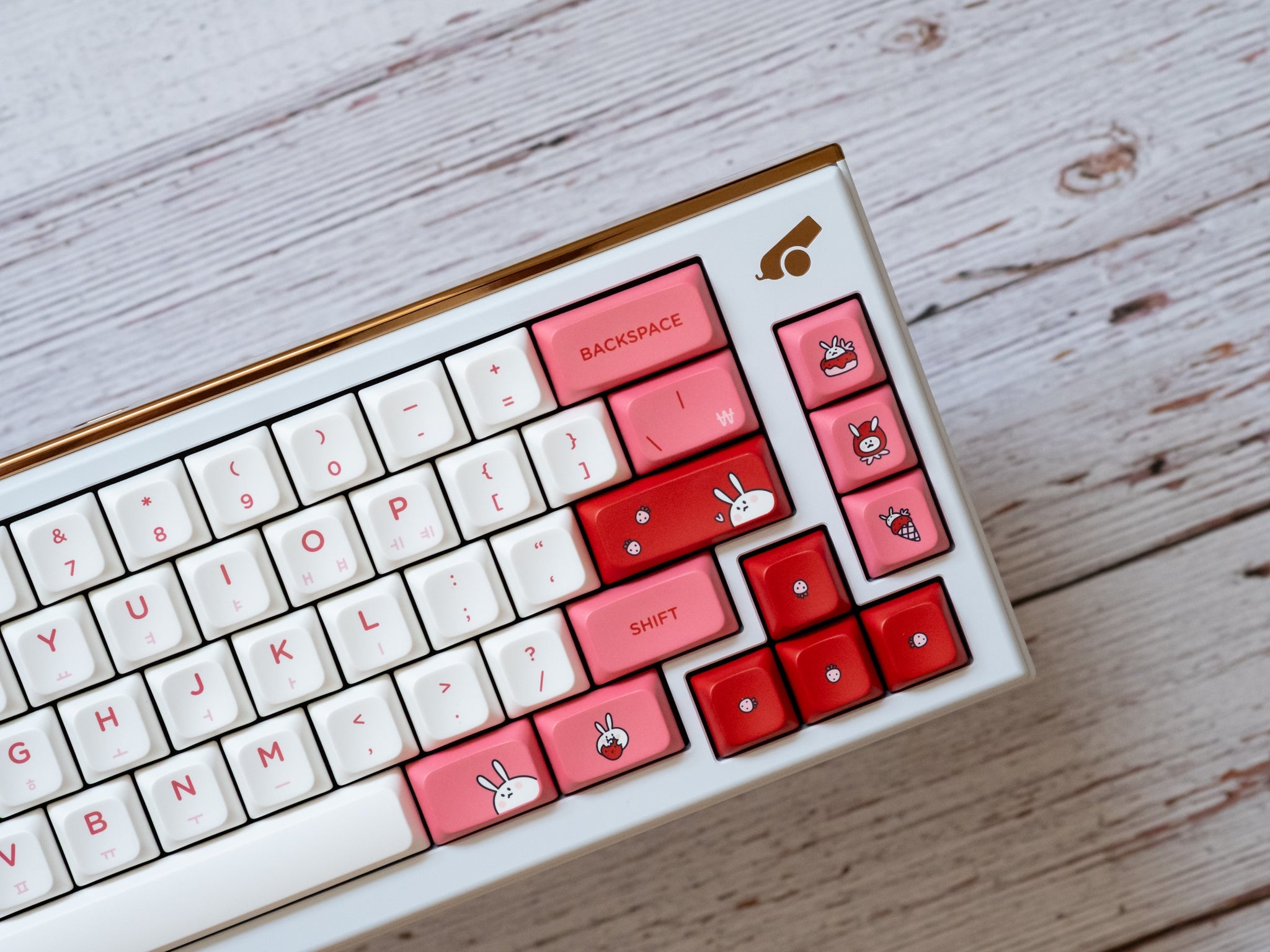 PBS Strawberry Milk PBT Dye-Sub Keycap Set - MonacoKeys