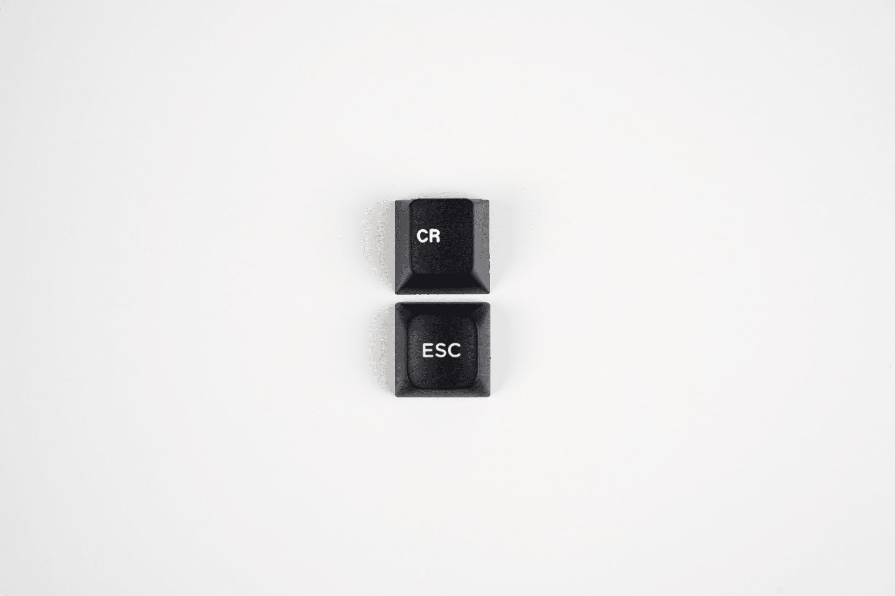 PBS WoB White on Black PBT Dye-Sub Keycap Set - MonacoKeys
