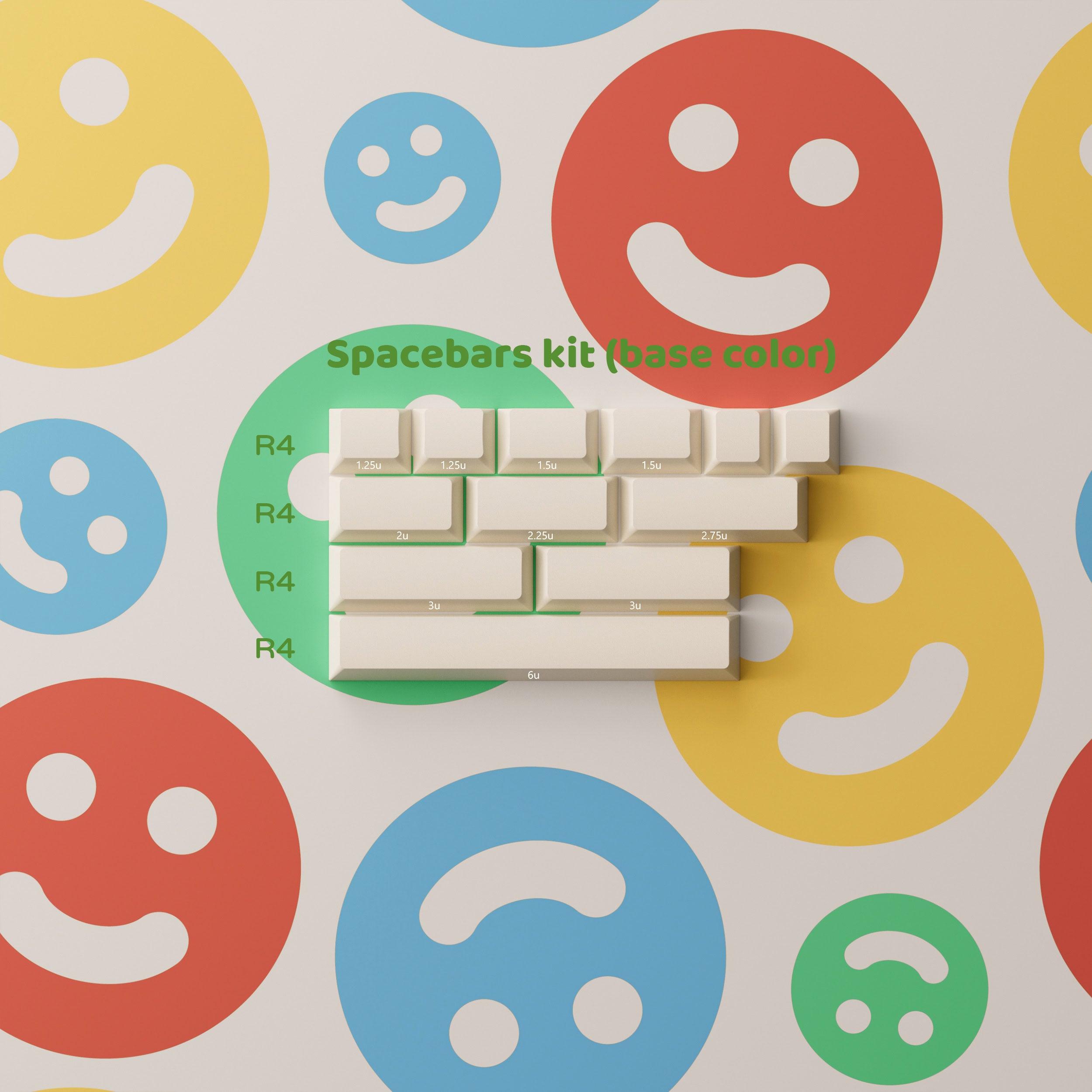 PBTFans Cool Kids - Dye-Sub PBT Keycap Set - MonacoKeys