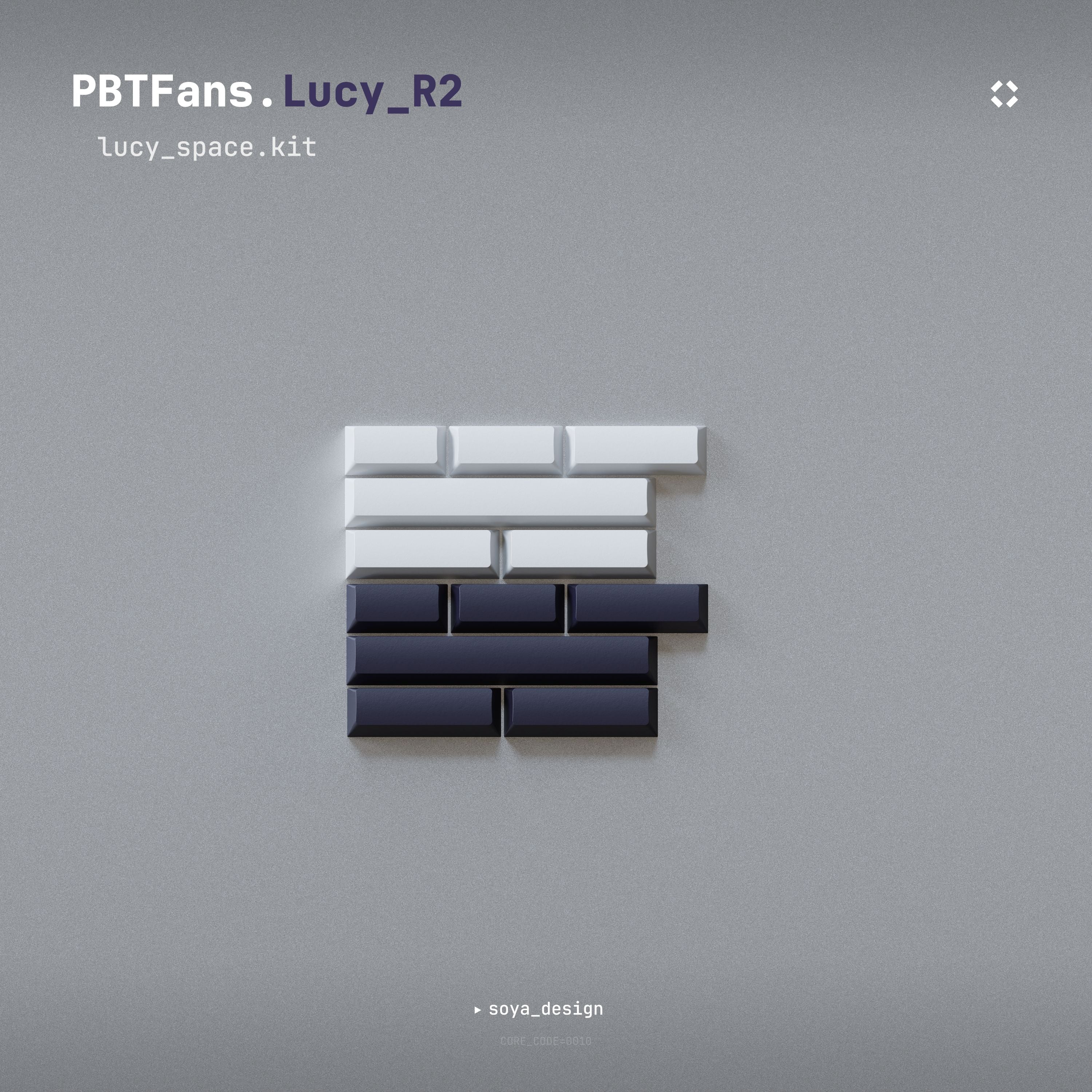 PBTFans Lucy R2 - Dye-Sub PBT Keycap Set - MonacoKeys