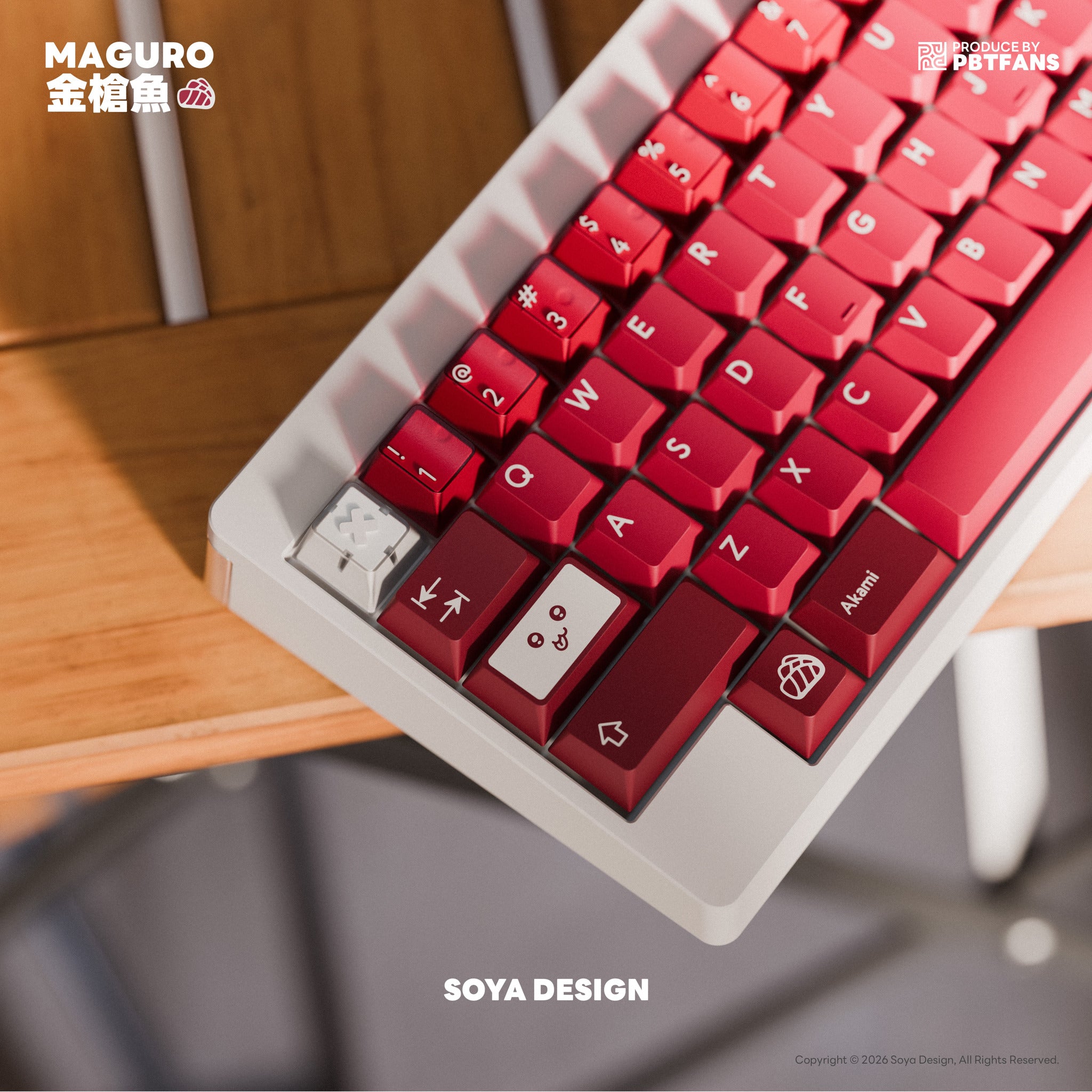 PBTFans Maguro - PBT Double-Shot Keycap Set