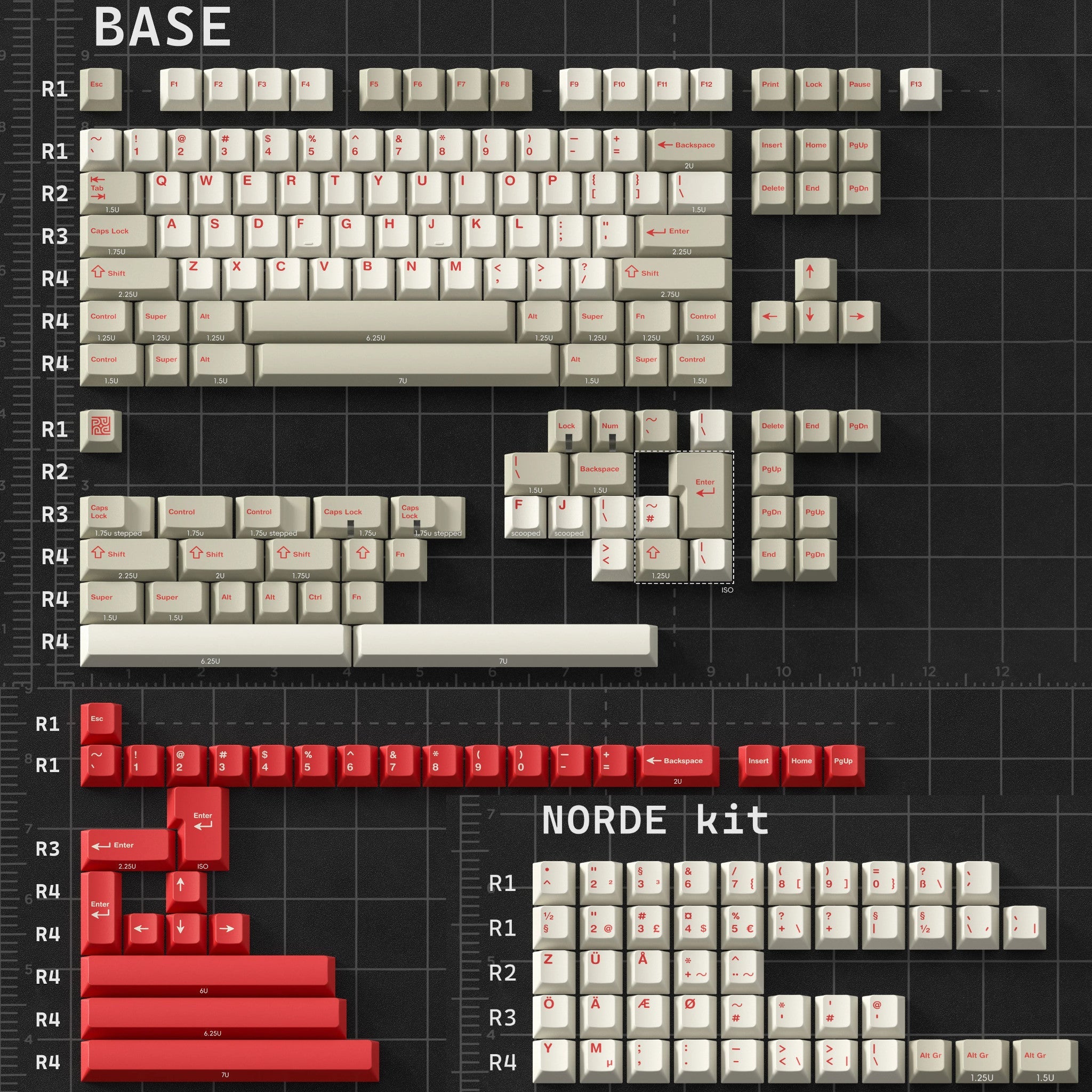 PBTFans Overtime - Dye-Sub PBT Keycap Set - MonacoKeys