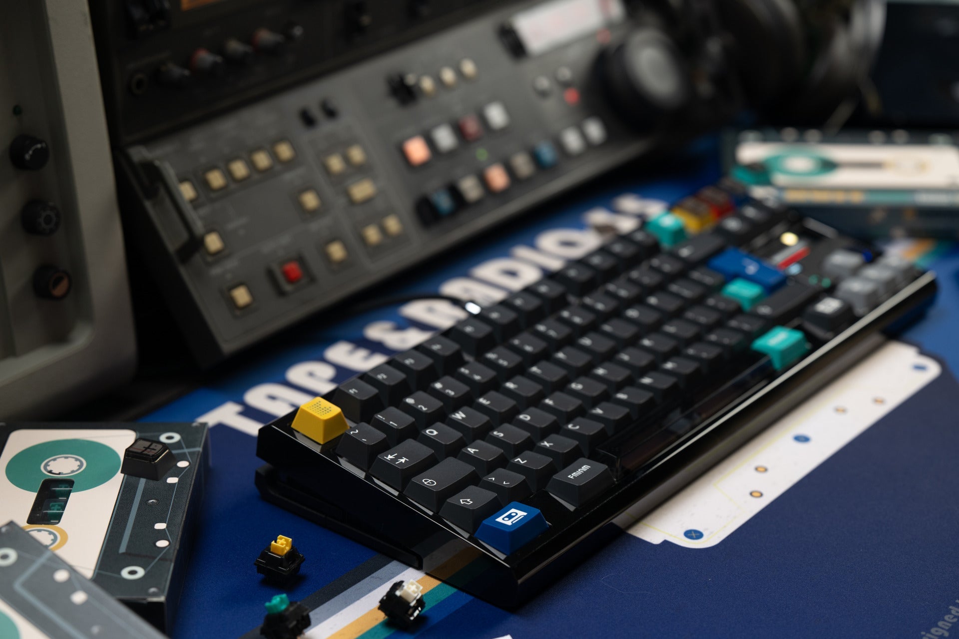 PBTfans Tape & Radio Double-Shot ABS Keycap Set - MonacoKeys