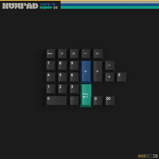 PBTfans Tape & Radio Double-Shot ABS Keycap Set - MonacoKeys