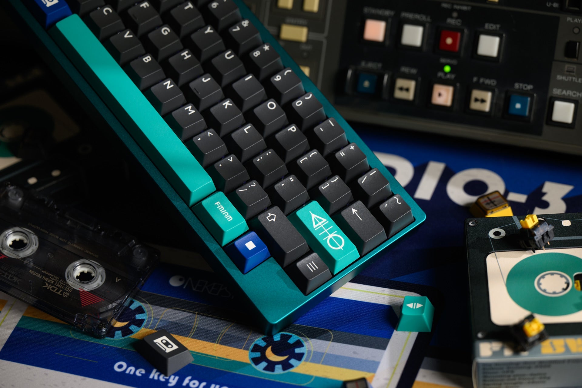 PBTfans Tape & Radio Double-Shot ABS Keycap Set - MonacoKeys