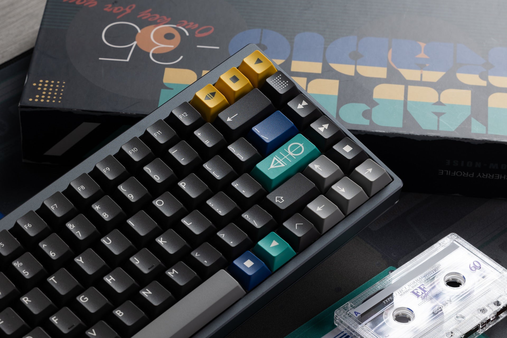 PBTfans Tape & Radio Double-Shot ABS Keycap Set - MonacoKeys