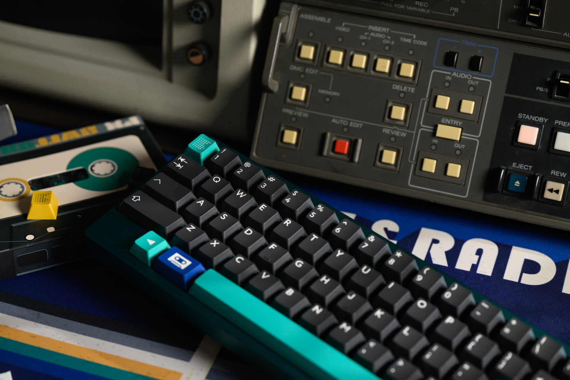 PBTfans Tape & Radio Double-Shot ABS Keycap Set - MonacoKeys