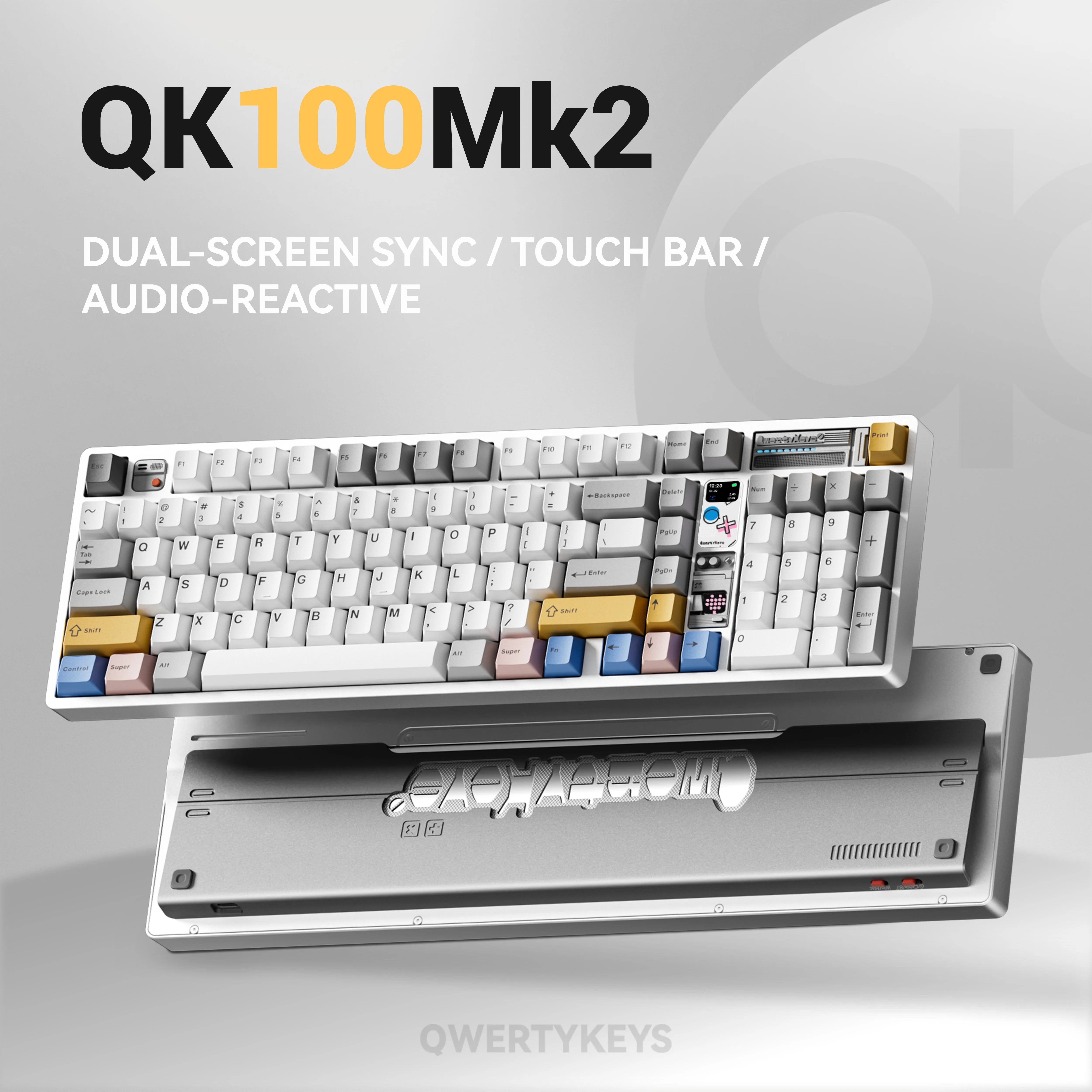 QK100 Mk2 Prebuilt - 98% Fullsize Mechanical Aluminium Keyboard