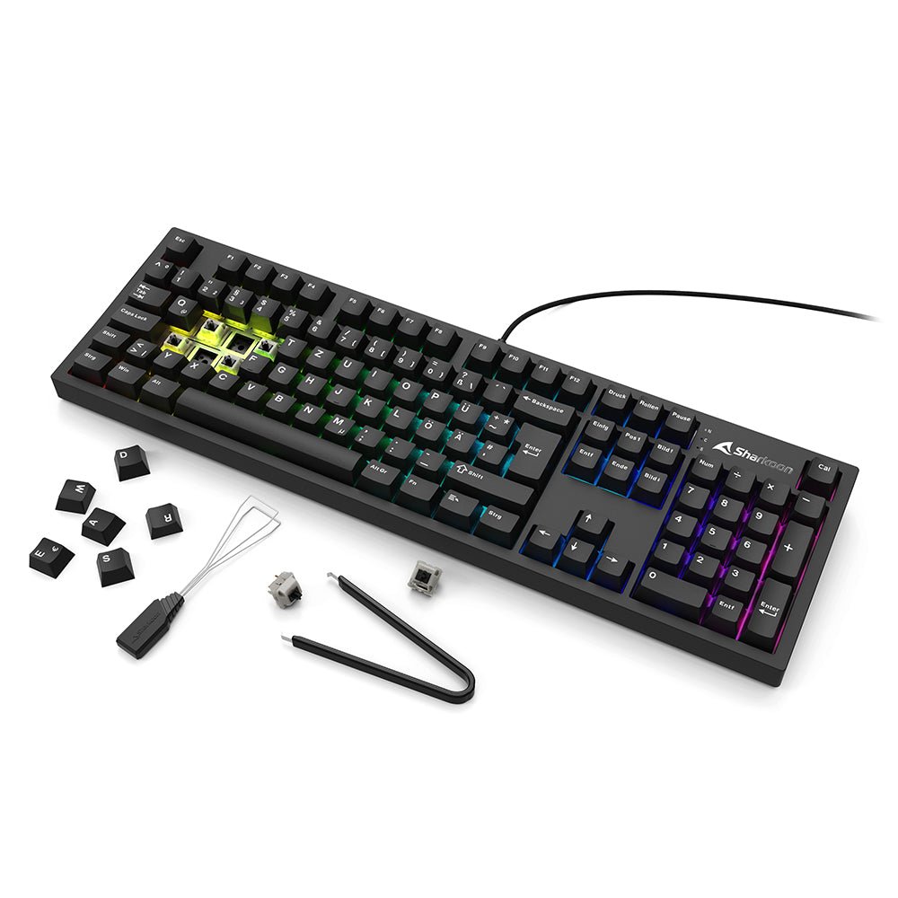 Sharkoon OfficePal KB70W - Wireless Full - Size Keyboard - MonacoKeys