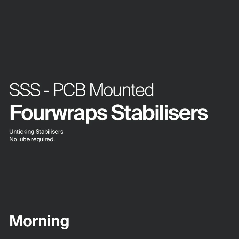 SSS - Fourwraps V2 PCB - Mounted Stabilizers - MonacoKeys