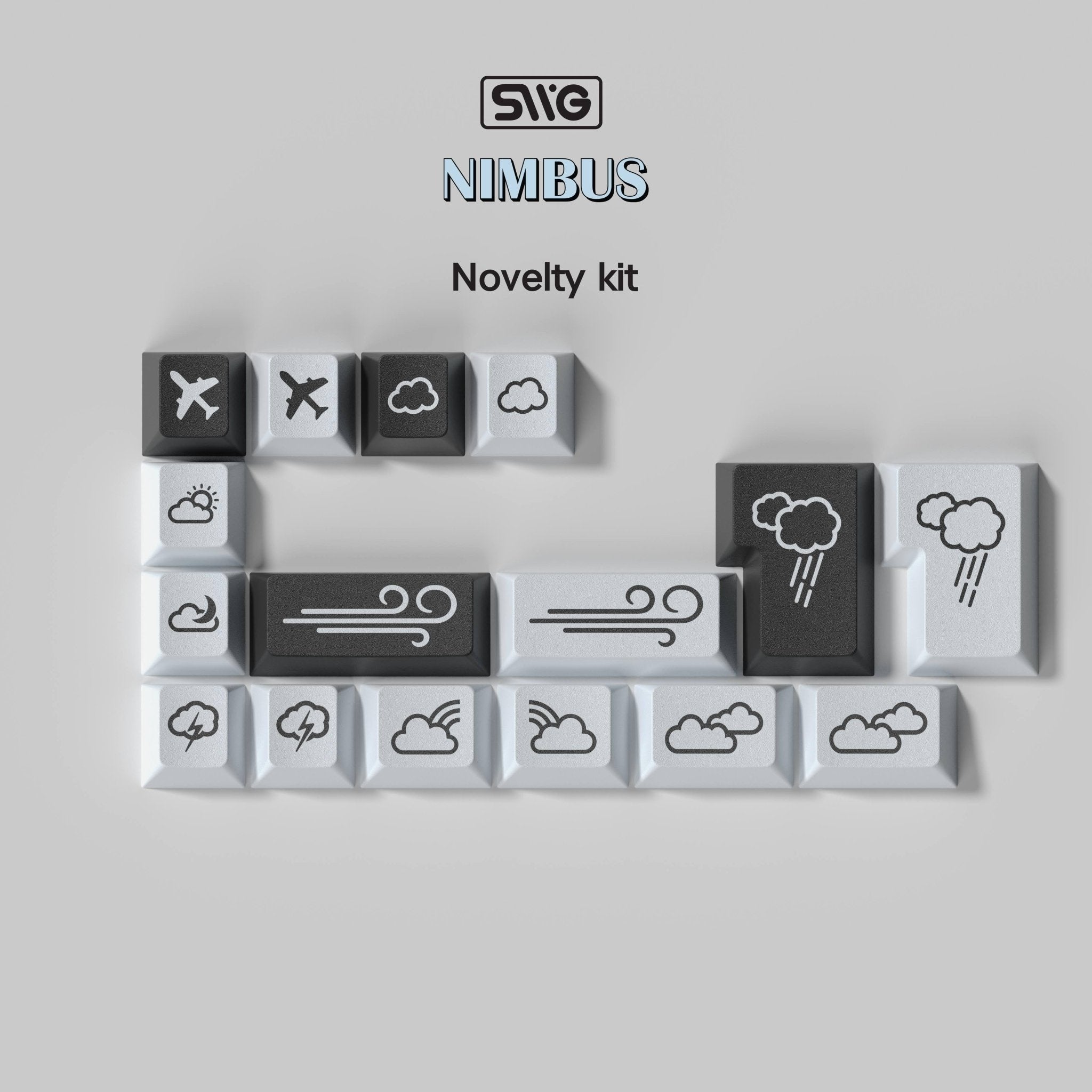 SWG Nimbus - Cherry Profile ABS Double-Shot Keycap Set - MonacoKeys