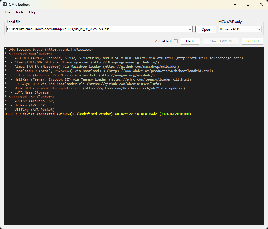 Bridge75 Firmware Update Anleitung